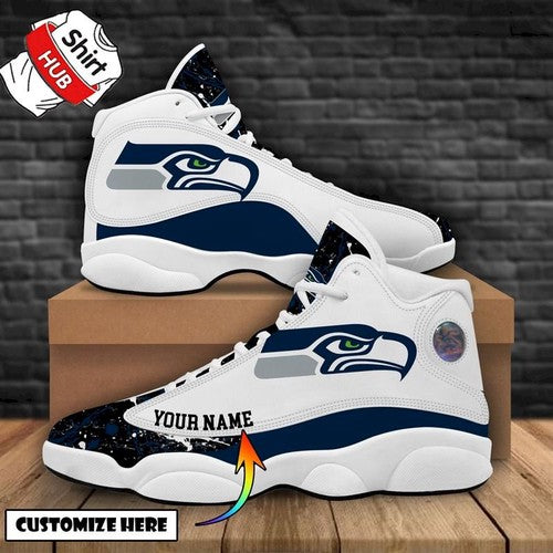 Personalized Seattle Seahawks JD13 Sneakers Shoes for Men & Women | Custom Fan Gift