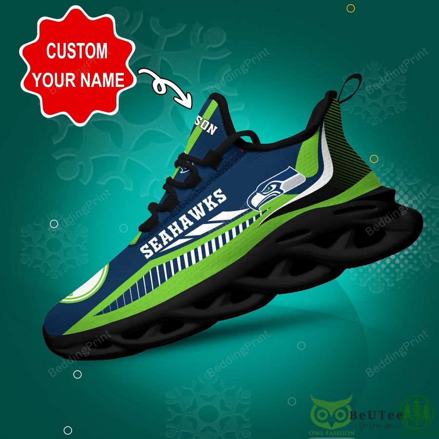Personalized Seattle Seahawks Max Soul Shoes Sneakers for Men And Women – NFL Football Fan Shoes, Team Sneakers