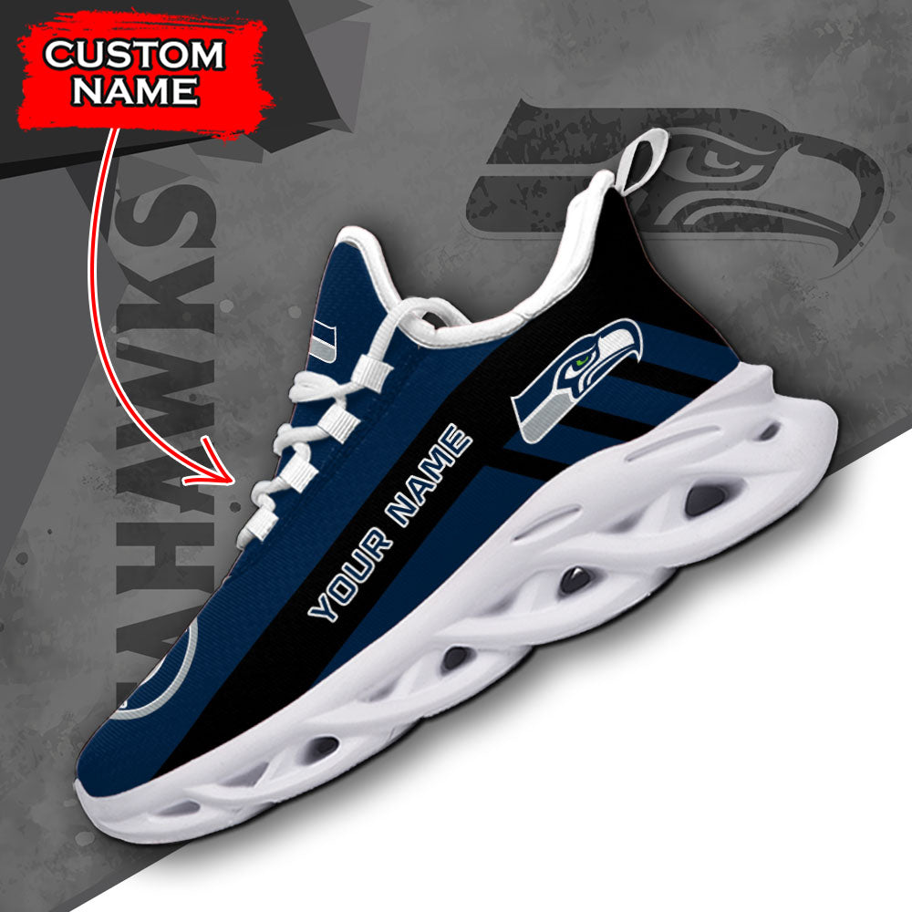 Personalized Seattle Seahawks NFL Max Soul Shoes Sneakers for Men And Women – NFL Football Fan Shoes, Team Sneakers