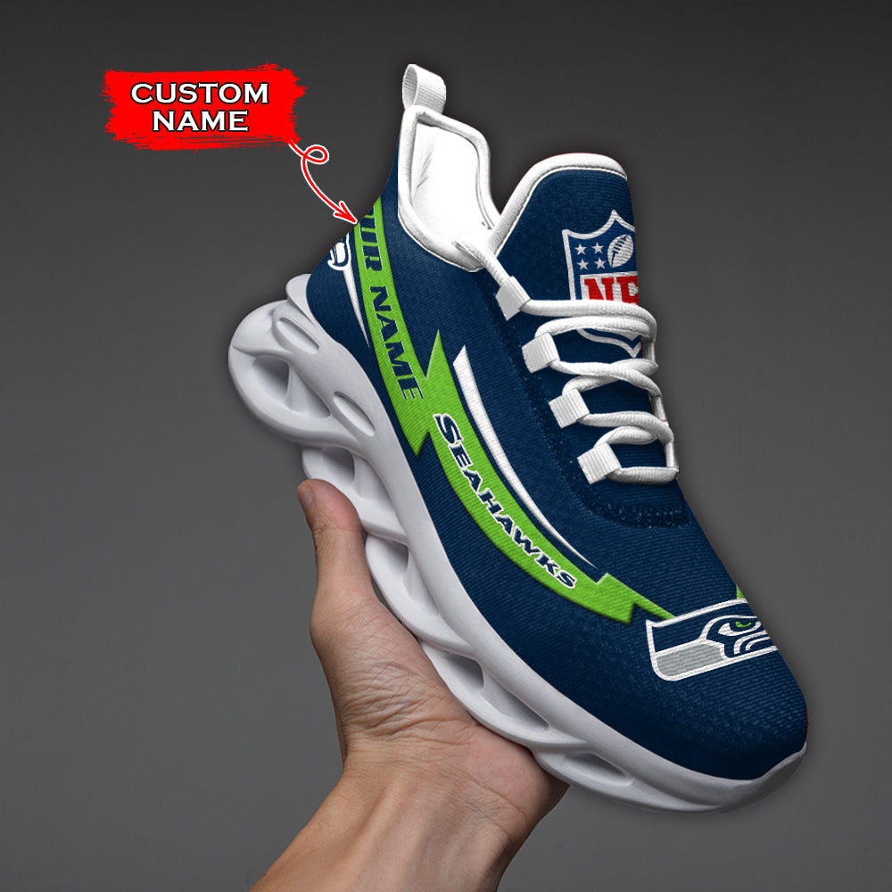 Personalized Seattle Seahawks NFL Max Soul Shoes Sneakers for Men And Women – NFL Football Fan Shoes, Team Sneakers