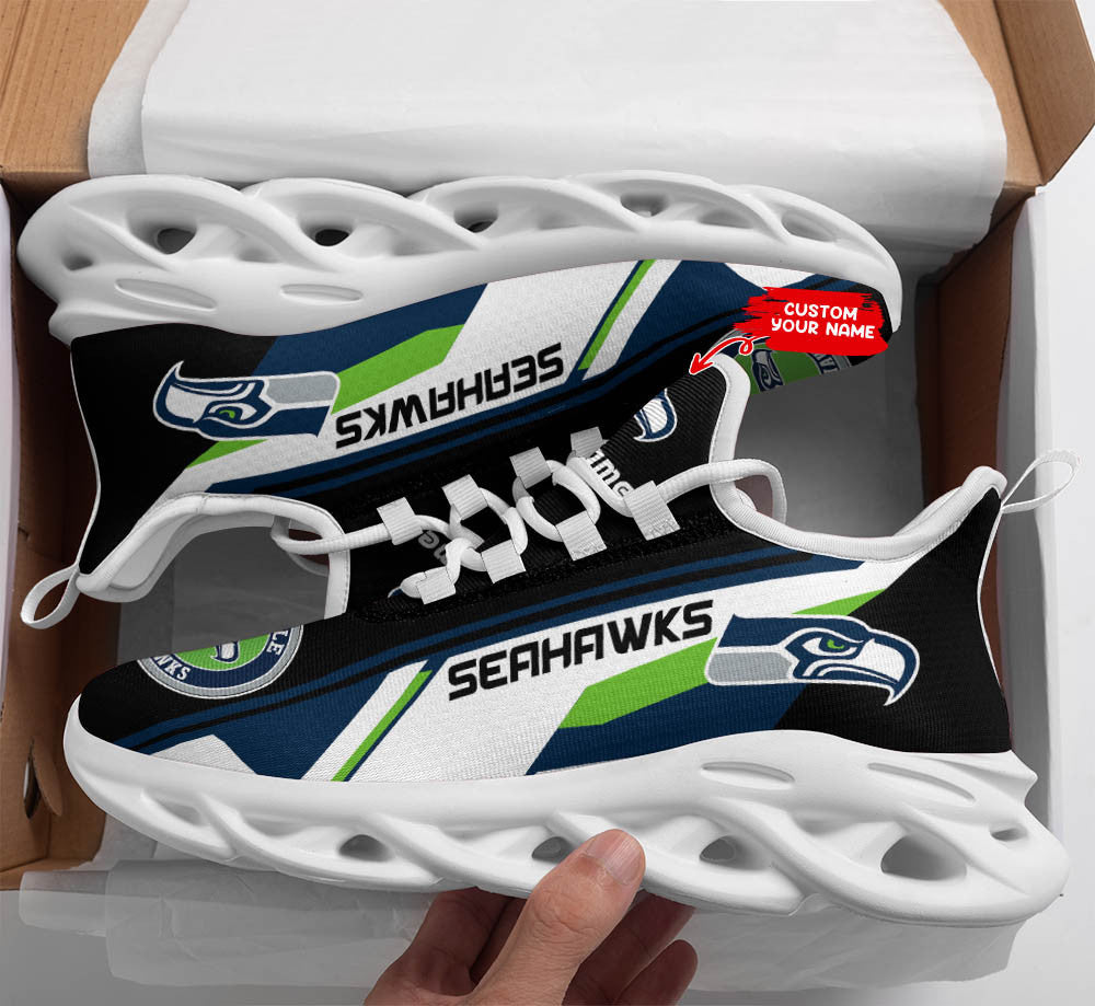 Personalized Seattle Seahawks NFL Max Soul Shoes Sneakers for Men And Women – NFL Football Fan Shoes, Team Sneakers