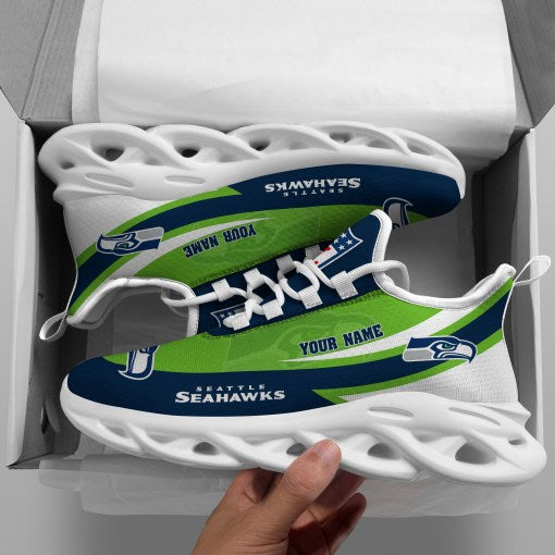 Personalized Seattle Seahawks NFL Max Soul Shoes Sneakers for Men And Women – NFL Football Fan Shoes, Team Sneakers