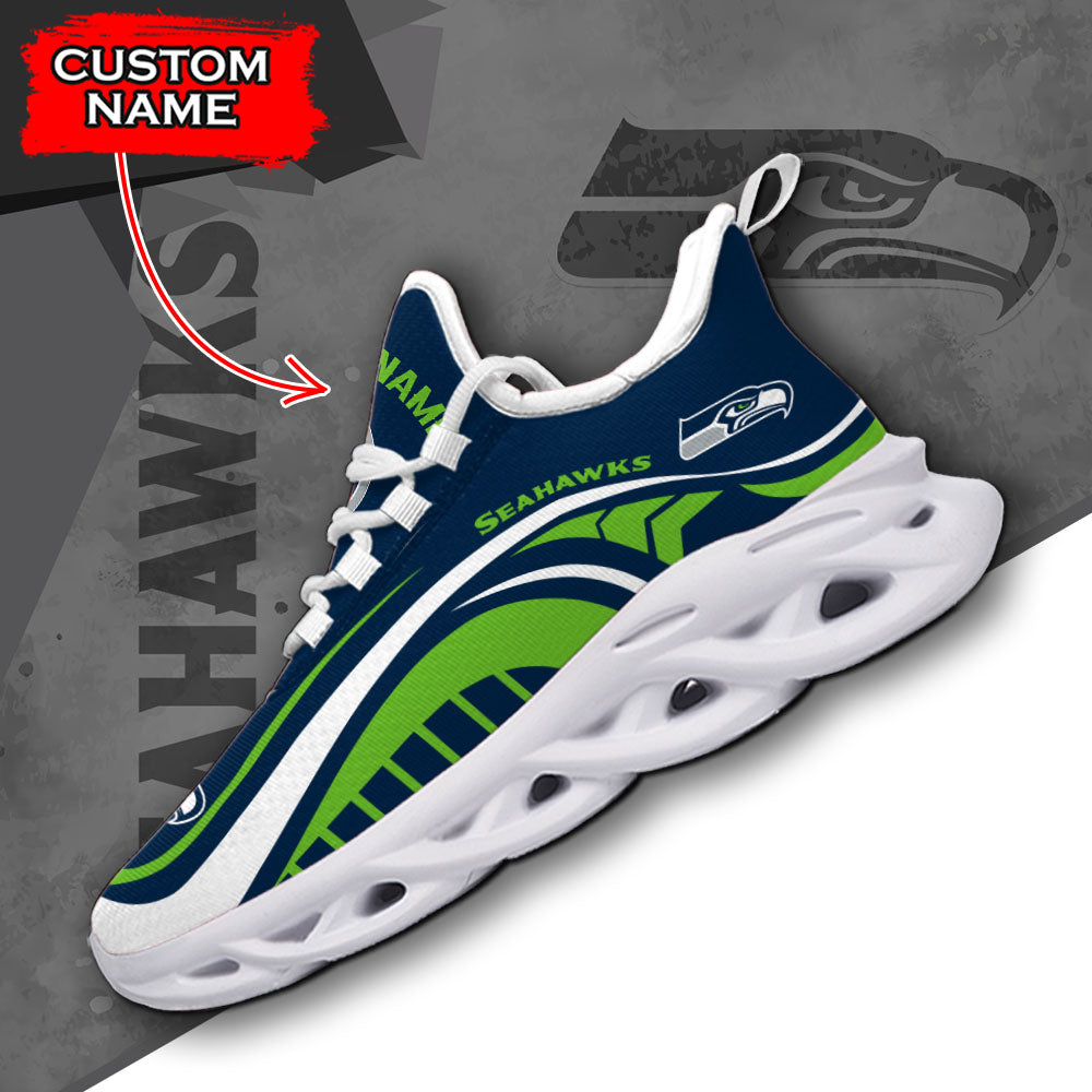 Personalized Seattle Seahawks NFL Max Soul Shoes Sneakers for Men And Women – NFL Football Fan Shoes, Team Sneakers