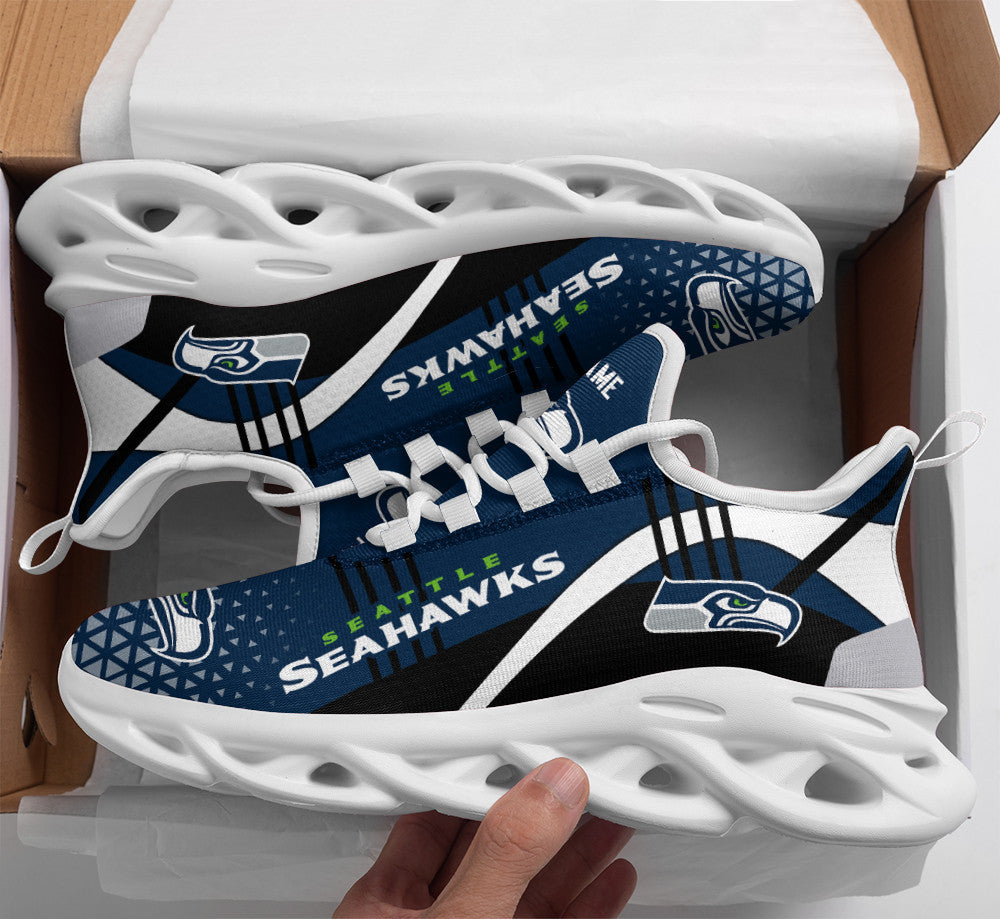 Personalized Seattle Seahawks NFL Max Soul ShoesSneakers for Men And Women – NFL Football Fan Shoes, Team Sneakers