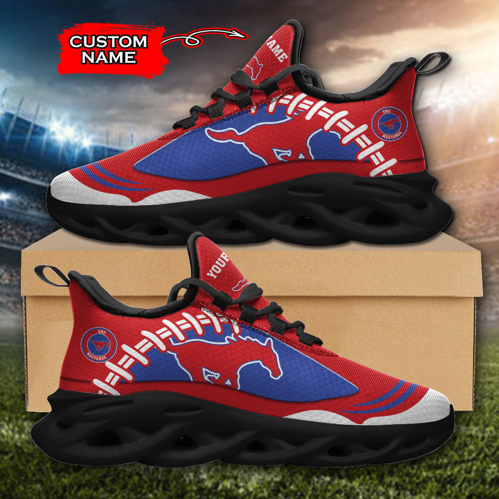 Personalized SMU Mustangs NCAA Max Soul Shoes Sneakers for Men And Women – NCAA Fan Shoes, Team Sneakers