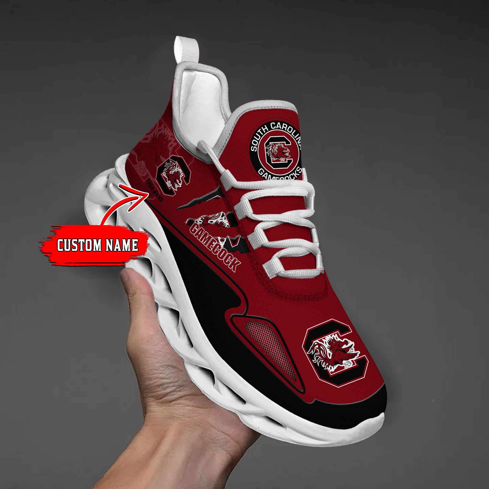 Personalized South Carolina Gamecocks Max Soul Shoes Sneakers for Men And Women – NCAA Fan Shoes, Team Sneakers