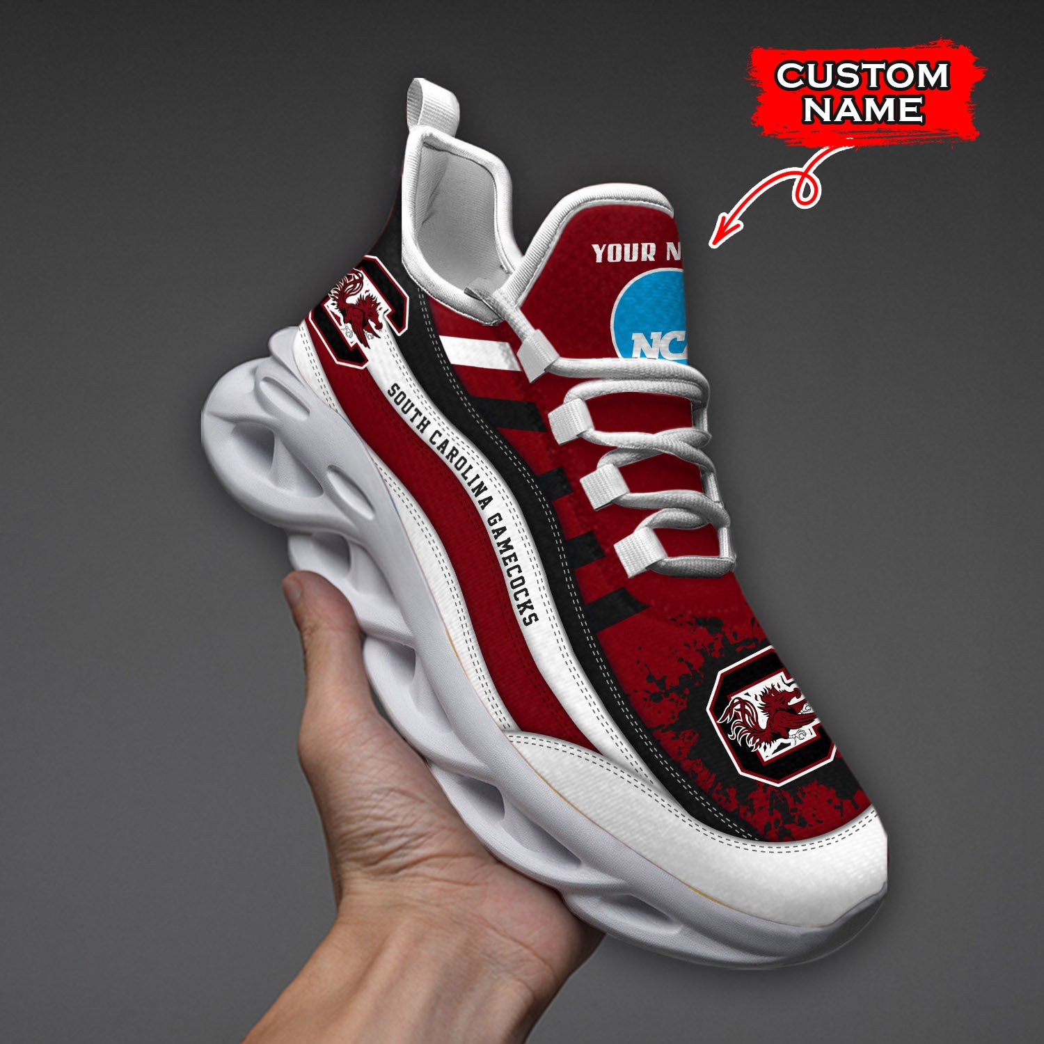 Personalized South Carolina Gamecocks NCAA Max Soul Shoes Sneakers for Men And Women – NCAA Fan Shoes, Team Sneakers