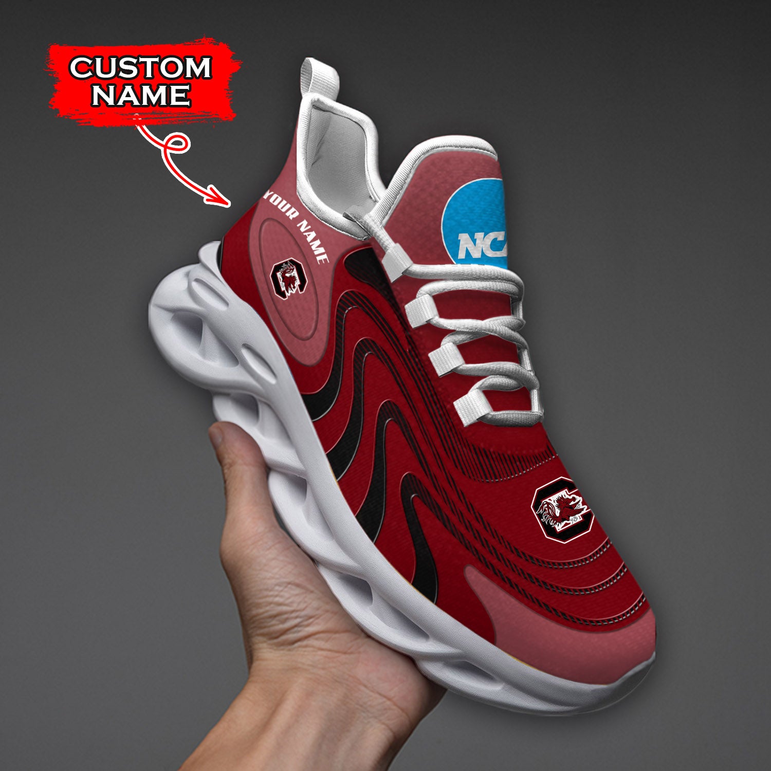 Personalized South Carolina Gamecocks NCAA Max Soul Shoes Sneakers for Men And Women – NCAA Fan Shoes, Team Sneakers