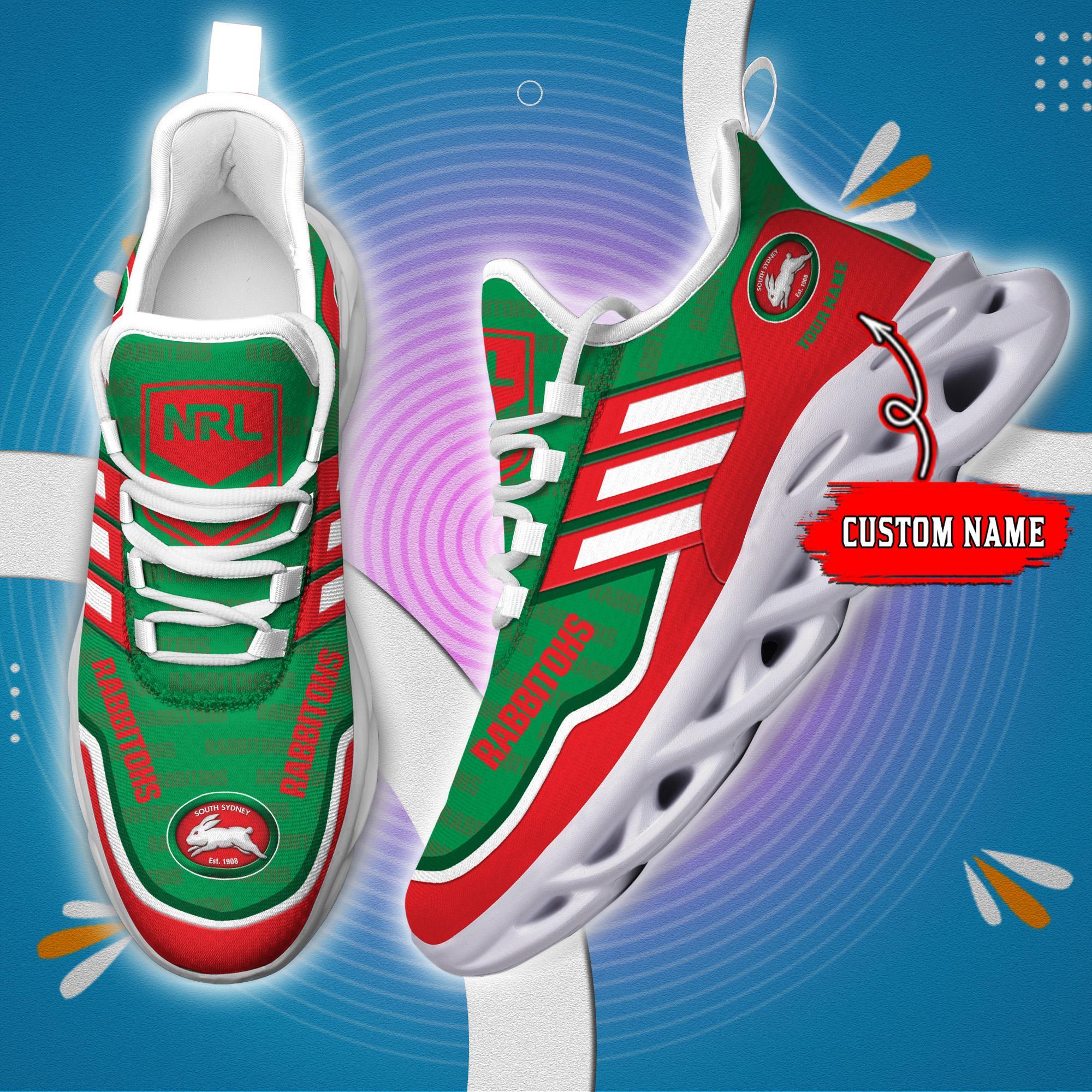 Personalized South Sydney Rabbitohs Max Soul Shoes Sneakers for Men And Women – Casual Shoes, Streetwear Shoes