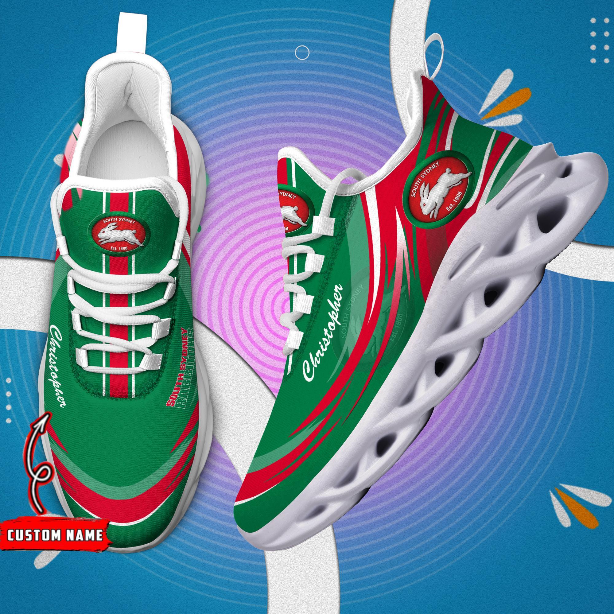 Personalized South Sydney Rabbitohs Max Soul ShoesSneakers for Men And Women – Casual Shoes, Streetwear Shoes