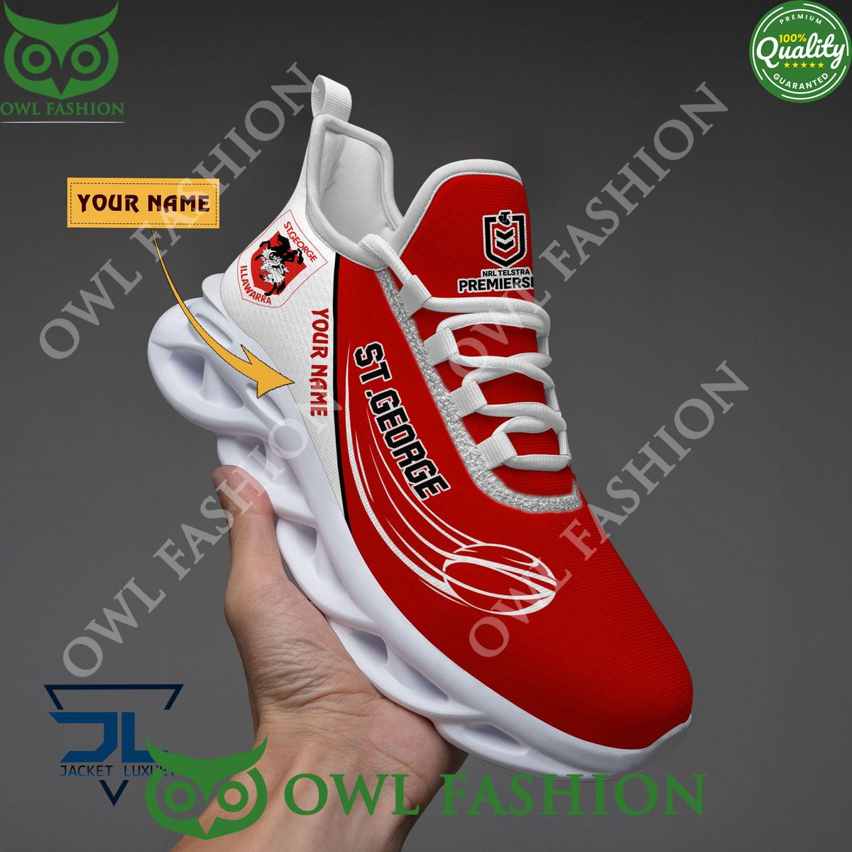 Personalized St. George Illawarra Dragons Max Soul Shoes Sneakers for Men And Women – Casual Shoes, Streetwear Shoes