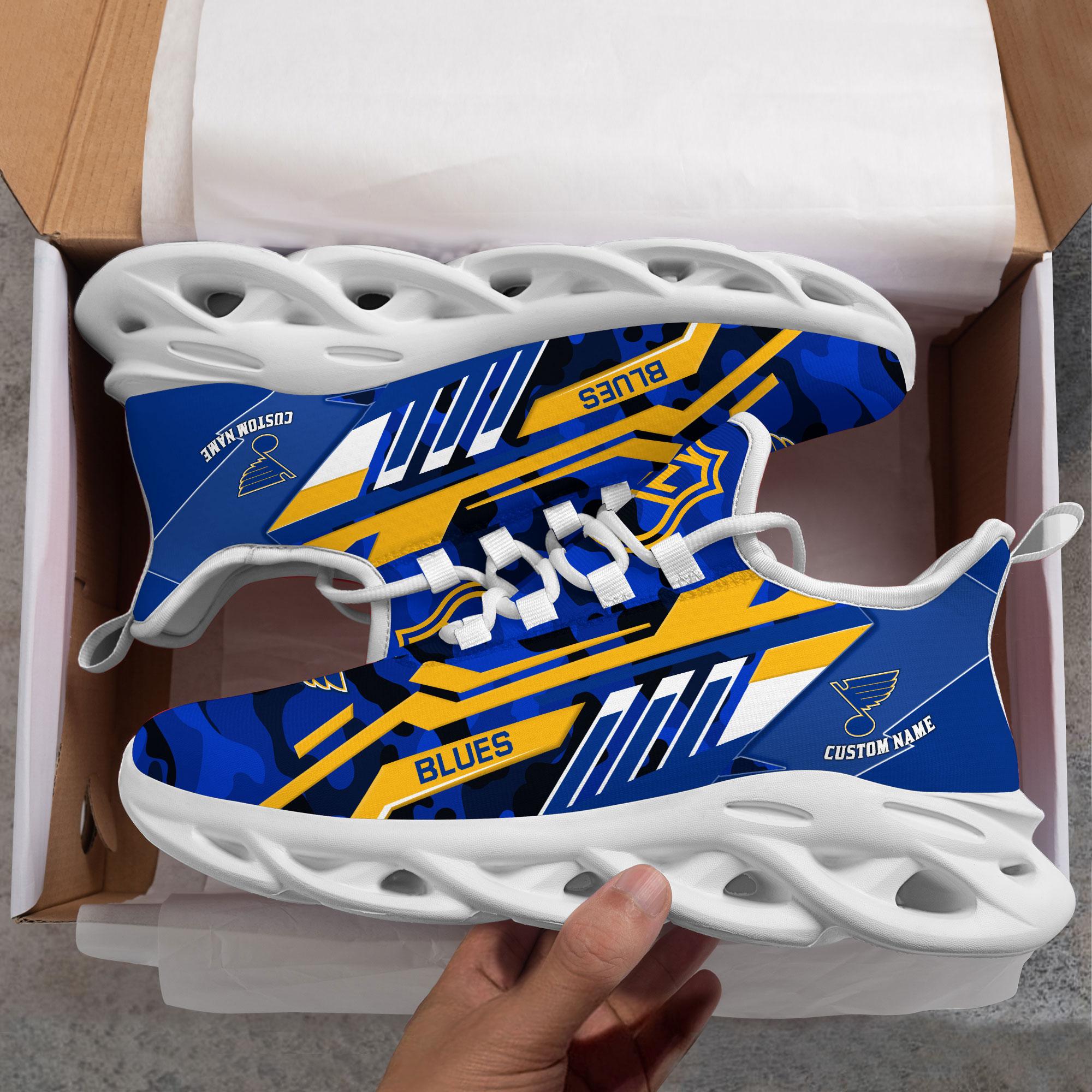 Personalized St. Louis Blues Max Soul Shoes Sneakers for Men And Women – Casual Shoes, Streetwear Shoes
