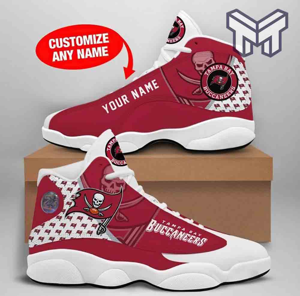 Personalized Tampa Bay Buccaneers JD13 Sneakers Shoes for Men & Women | Custom Fan Gift