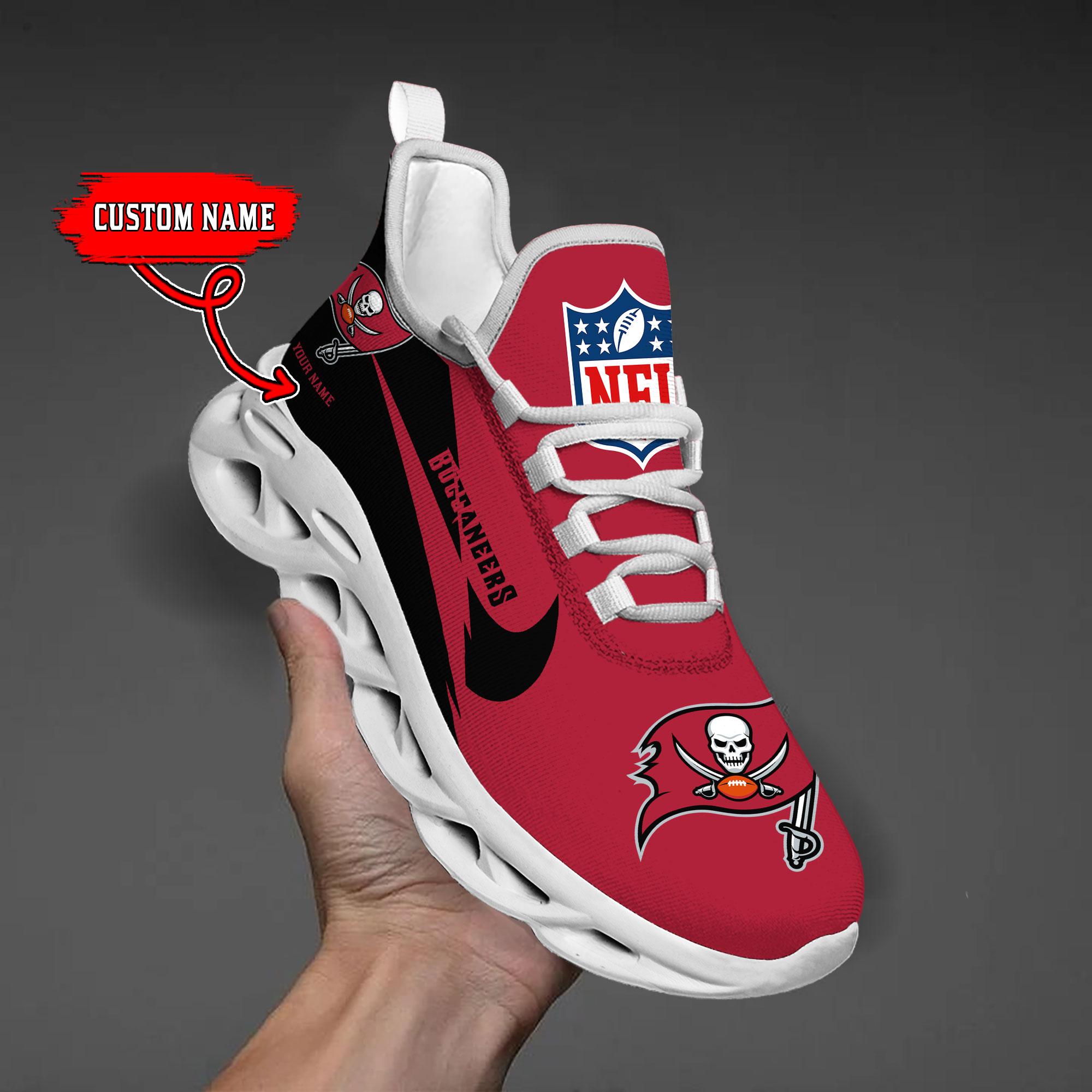 Personalized Tampa Bay Buccaneers Max Soul Shoes Sneakers for Men And Women – NFL Football Fan Shoes, Team Sneakers