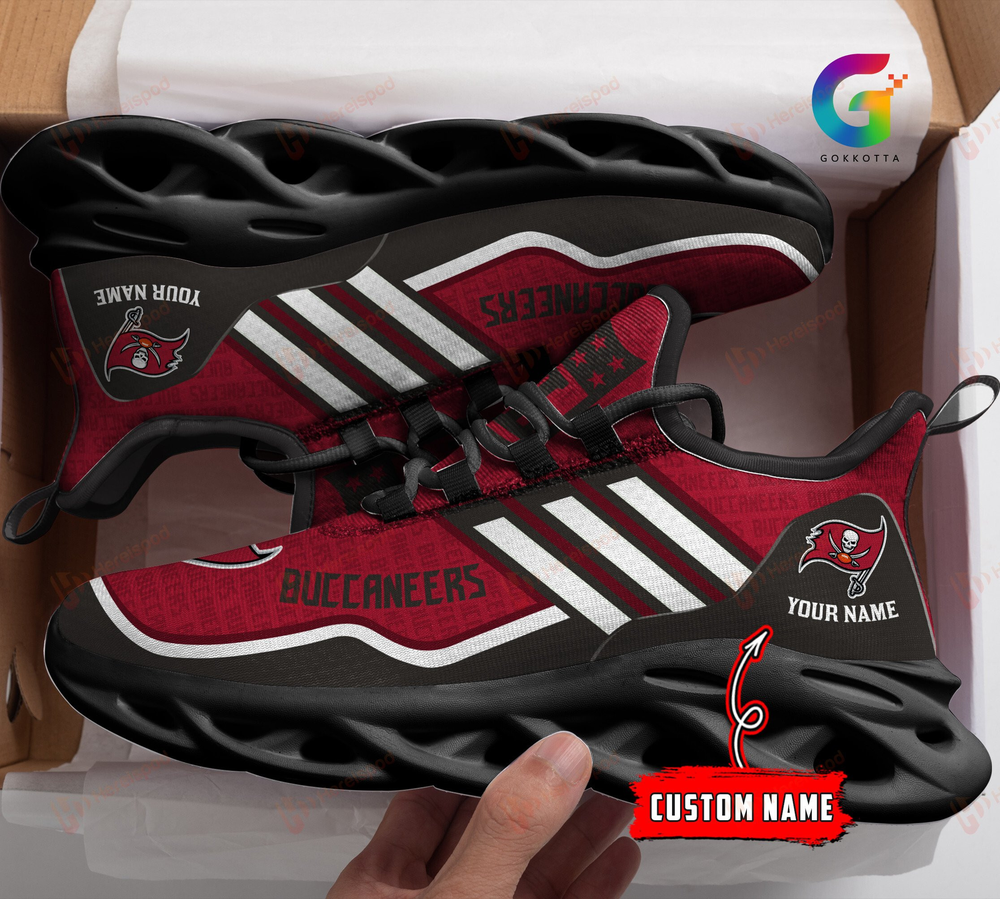 Personalized Tampa Bay Buccaneers Max Soul Shoes Sneakers for Men And Women – NFL Football Fan Shoes, Team Sneakers