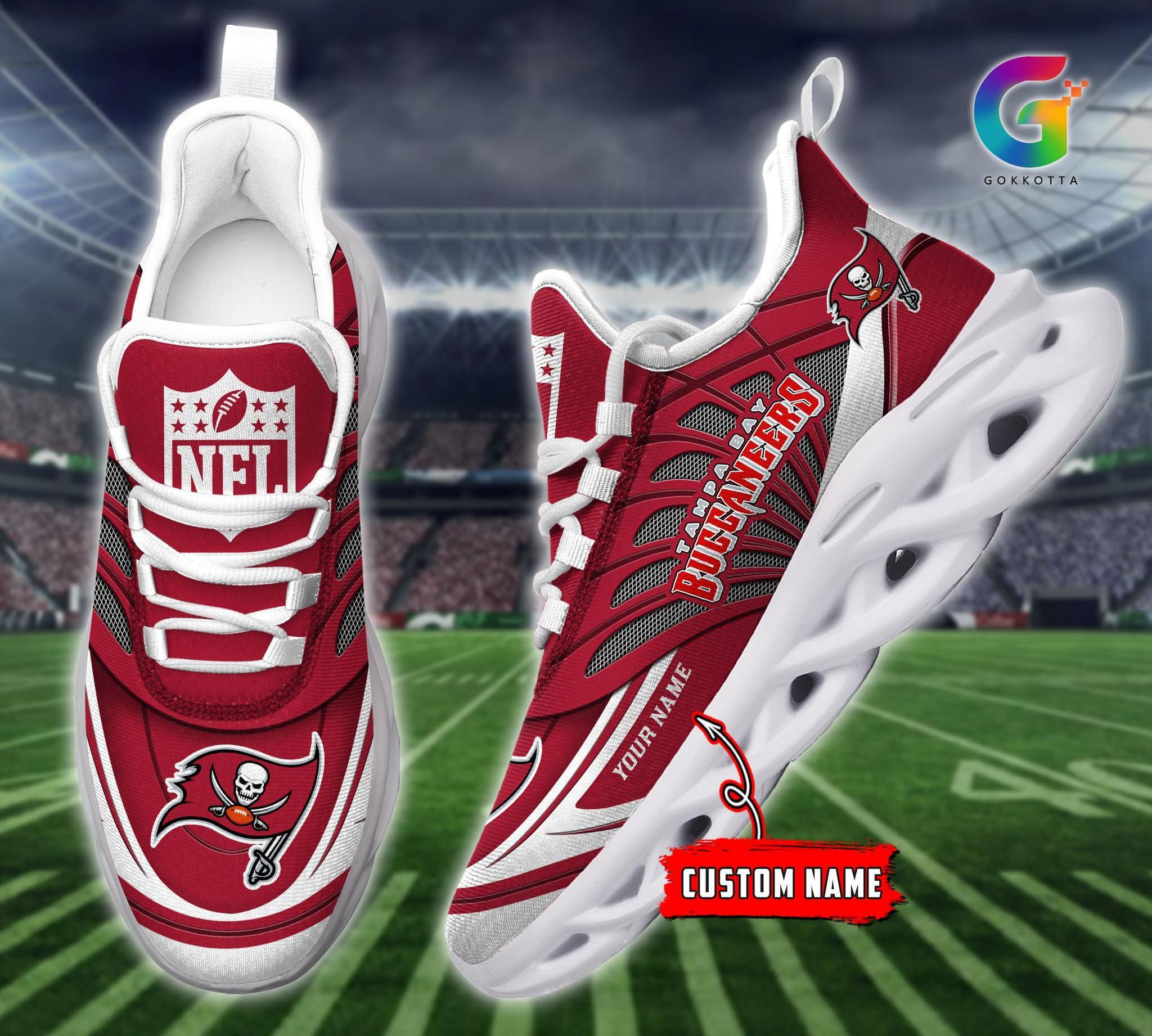 Personalized Tampa Bay Buccaneers Max Soul ShoesSneakers for Men And Women – NFL Football Fan Shoes, Team Sneakers