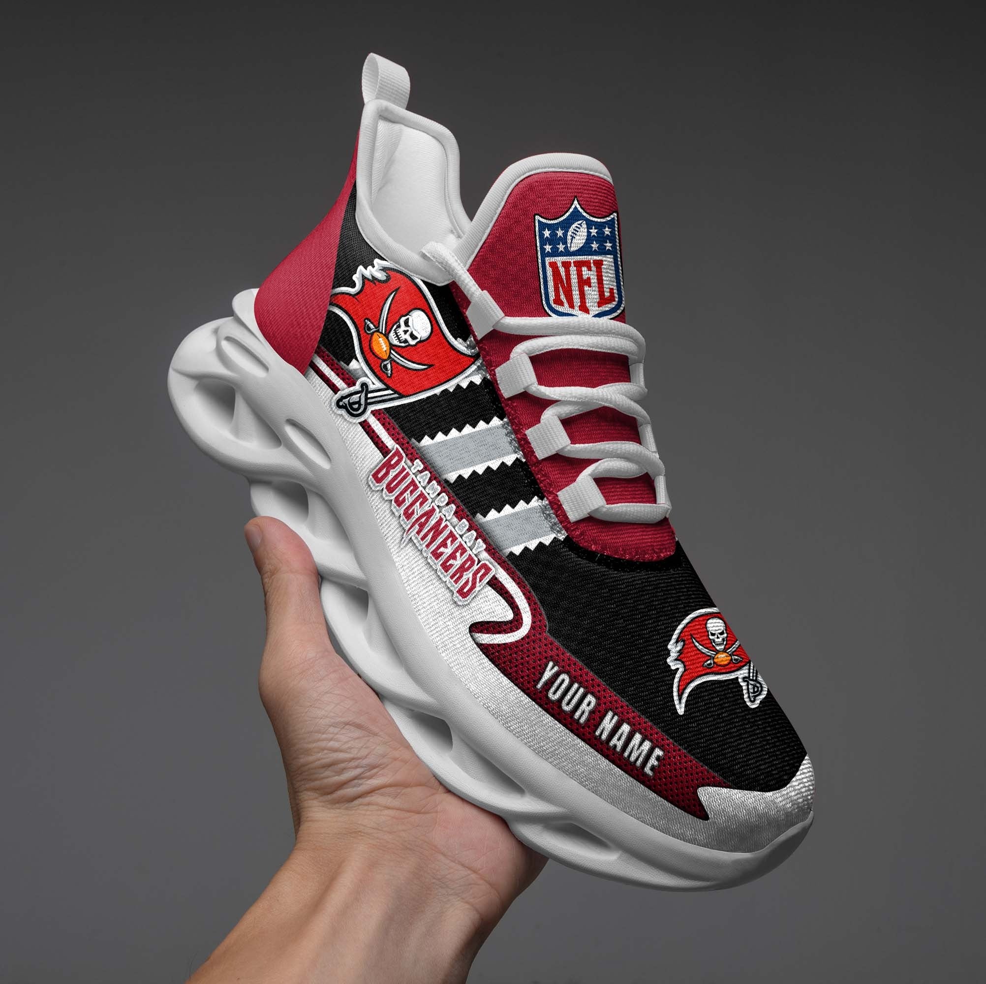 Personalized Tampa Bay Buccaneers NFL Max Soul Shoes Sneakers for Men And Women – NFL Football Fan Shoes, Team Sneakers