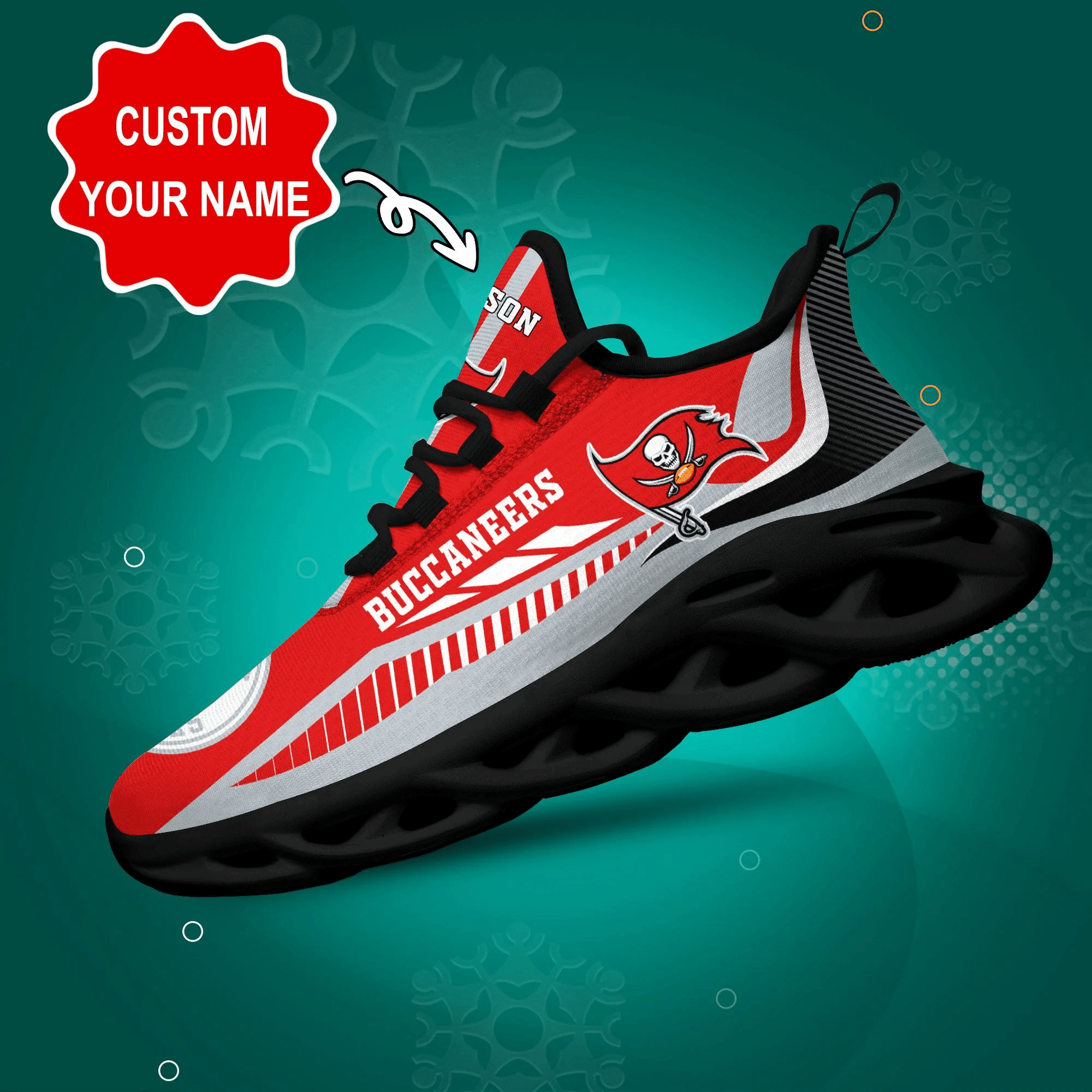 Personalized Tampa Bay Buccaneers NFL Max Soul Shoes Sneakers for Men And Women – NFL Football Fan Shoes, Team Sneakers