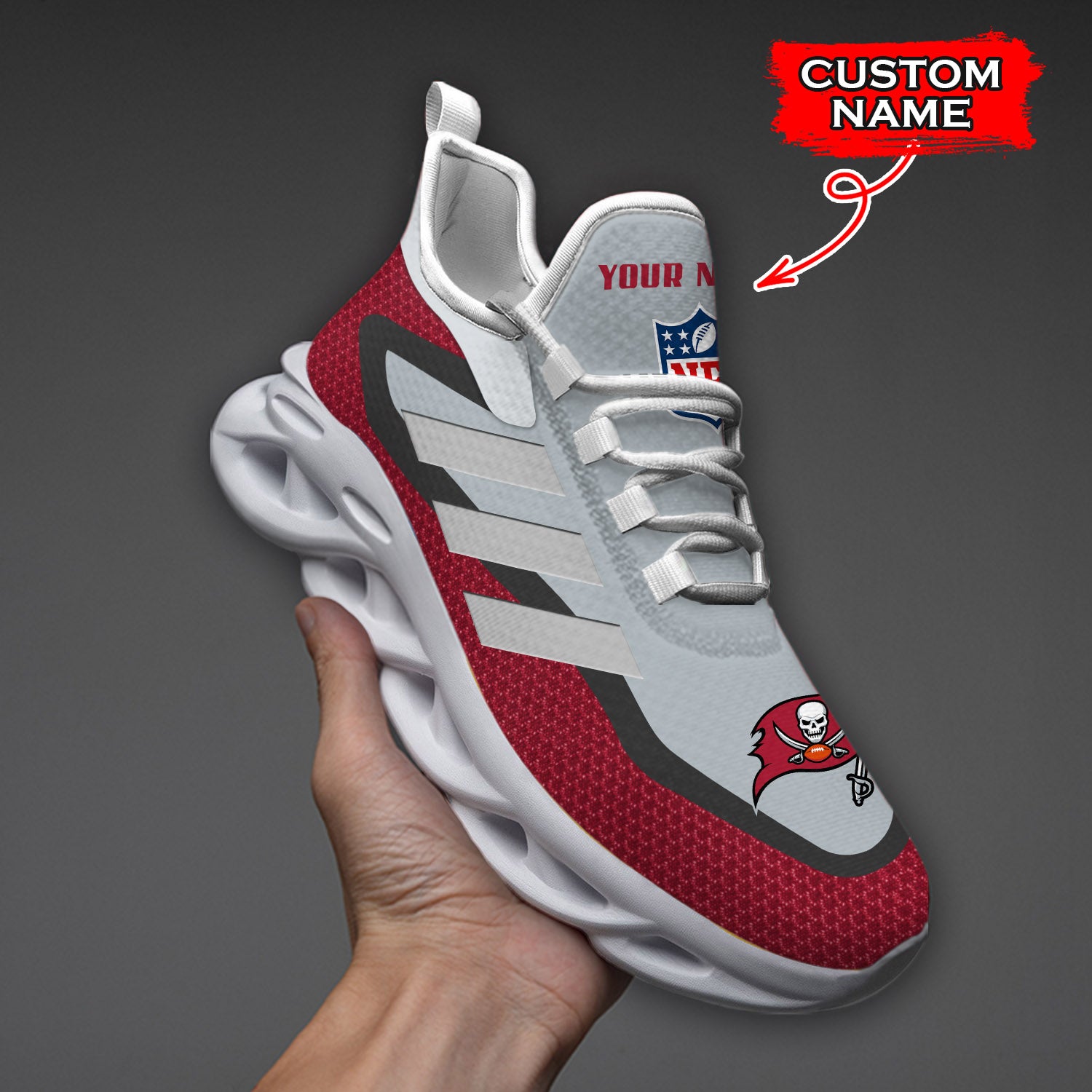 Personalized Tampa Bay Buccaneers NFL Max Soul Shoes Sneakers for Men And Women – NFL Football Fan Shoes, Team Sneakers