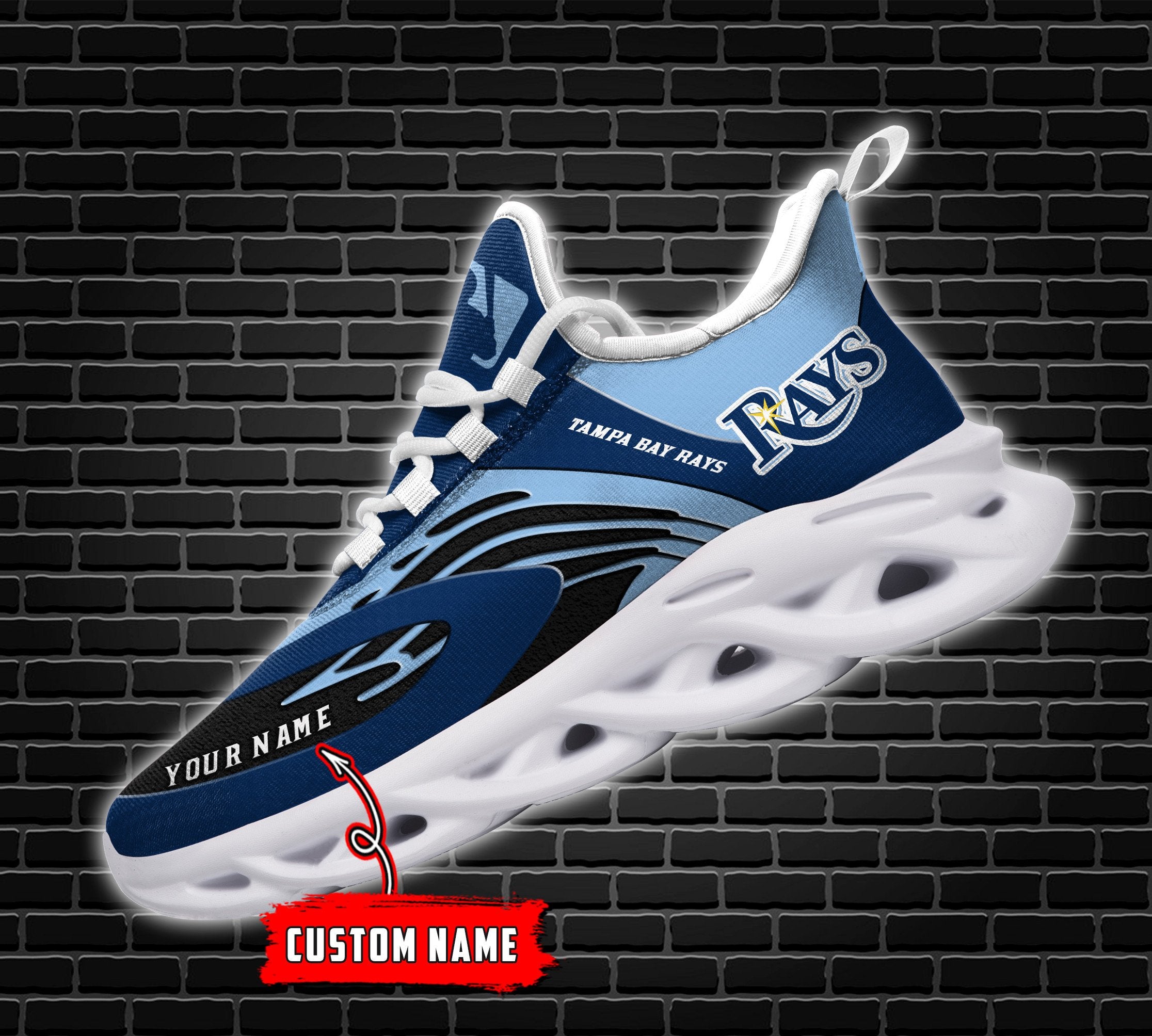 Personalized Tampa Bay Rays Max Soul Shoes Sneakers for Men And Women – MLB Baseball Fan Shoes, Team Sneakers - Image 4