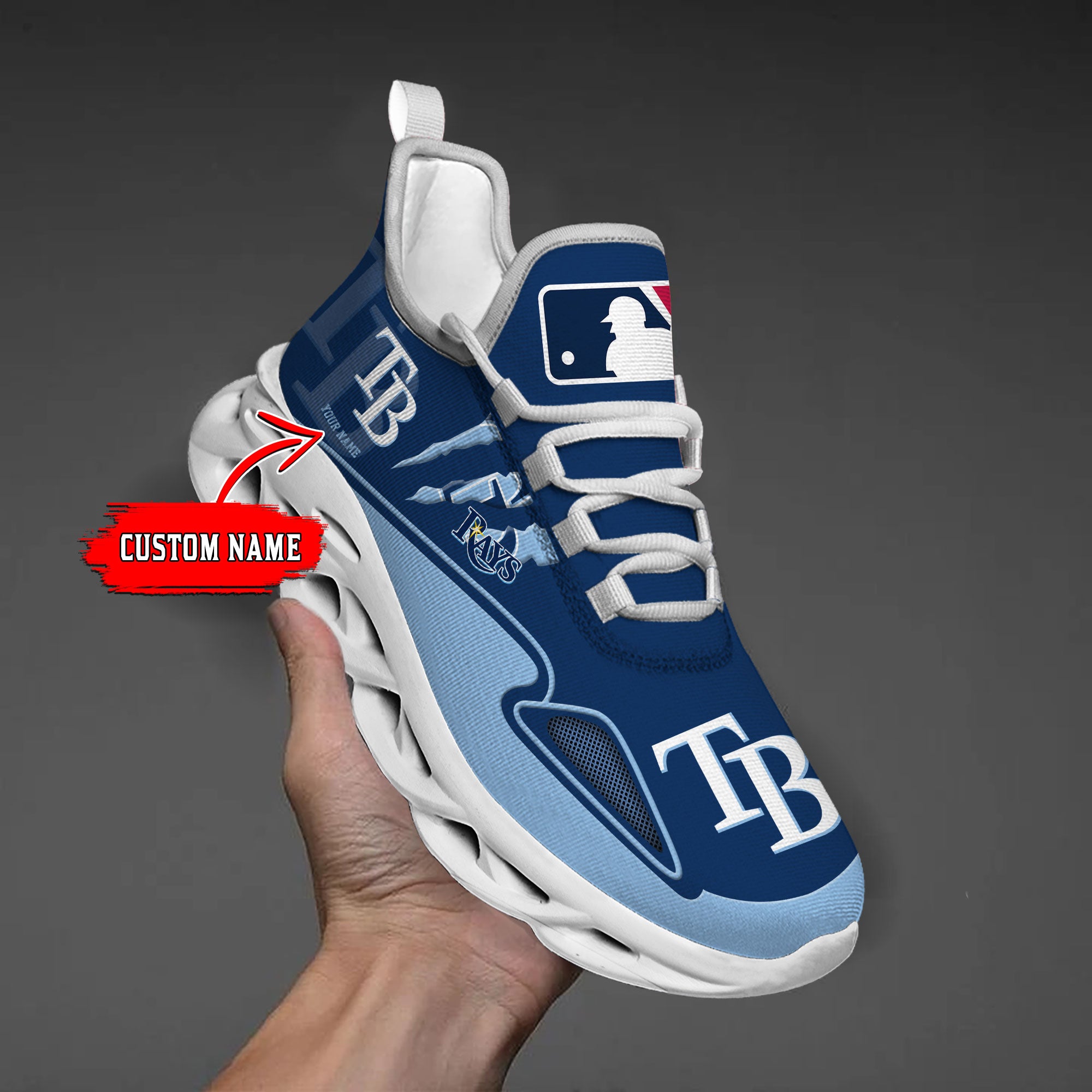 Personalized Tampa Bay Rays Max Soul Shoes Sneakers for Men And Women – MLB Baseball Fan Shoes, Team Sneakers
