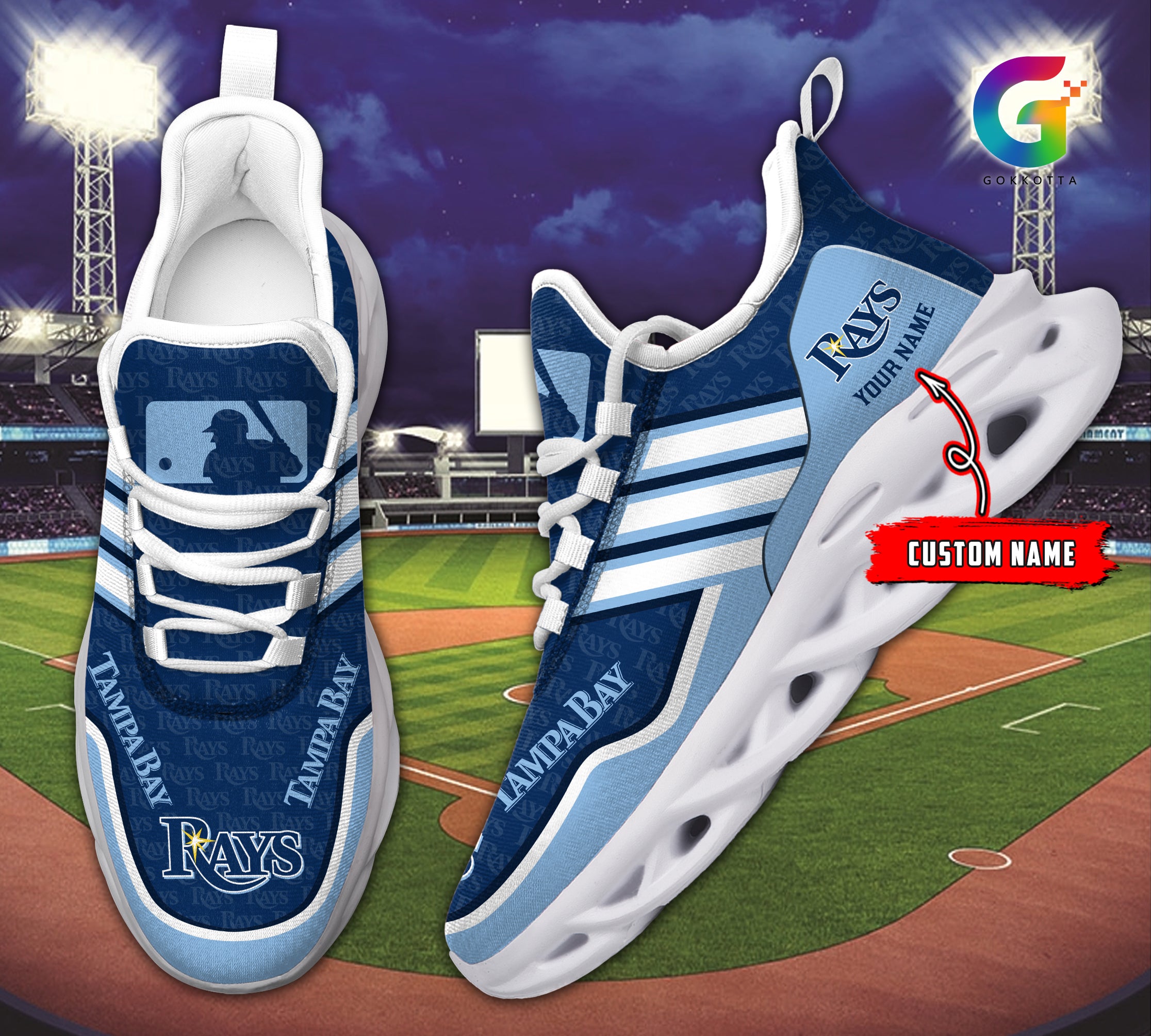 Personalized Tampa Bay Rays MLB Max Soul ShoesSneakers for Men And Women – MLB Baseball Fan Shoes, Team Sneakers