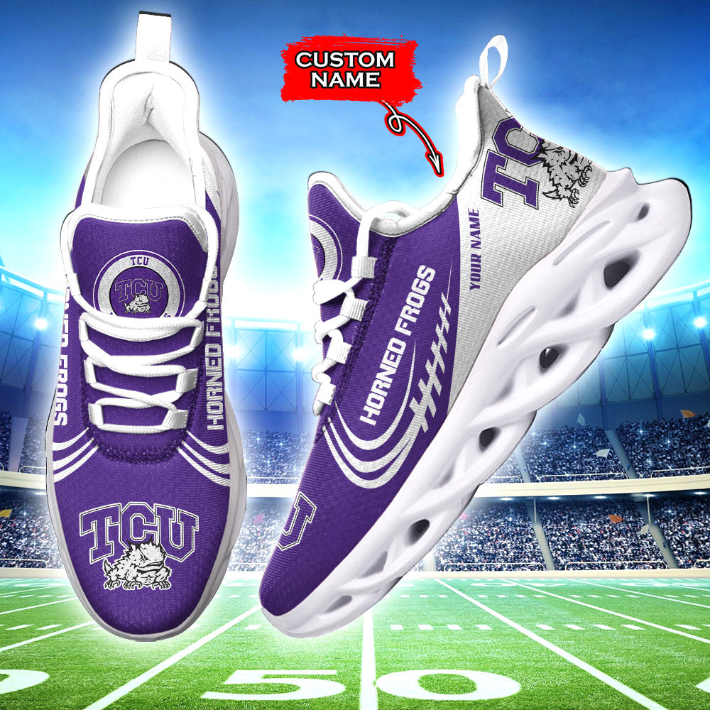 Personalized TCU Horned Frogs NCAA Max Soul Shoes Sneakers for Men And Women – NCAA Fan Shoes, Team Sneakers