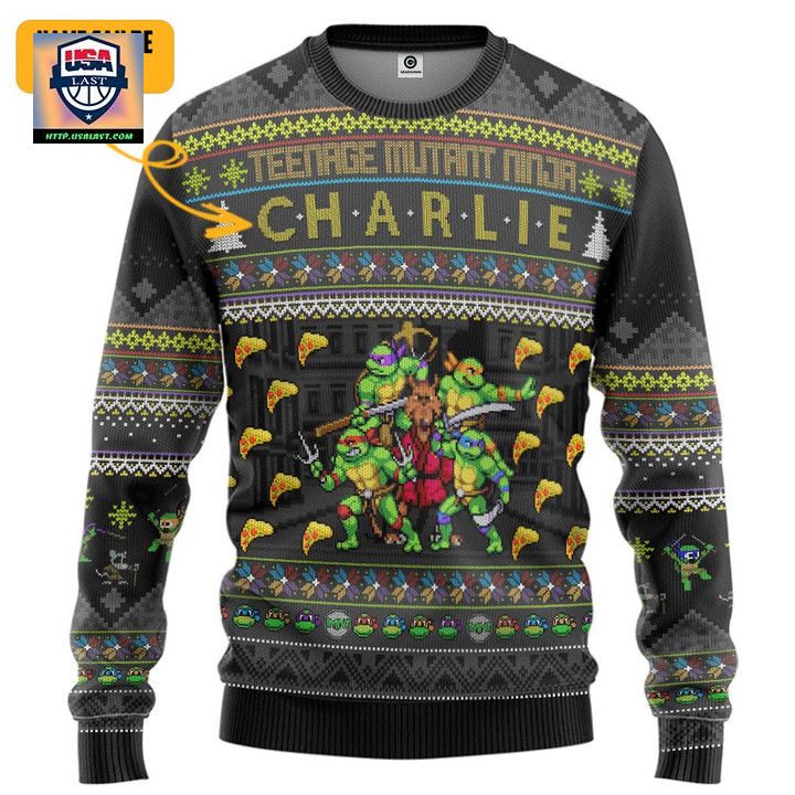 Personalized Teenage Mutant Ninja Turtles Custom Christmas Sweater