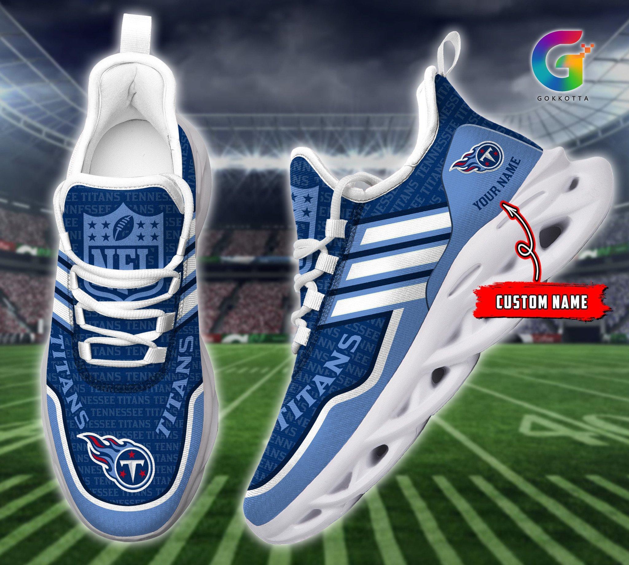 Personalized Tennessee Titans Max Soul Shoes Sneakers for Men And Women – NFL Football Fan Shoes, Team Sneakers