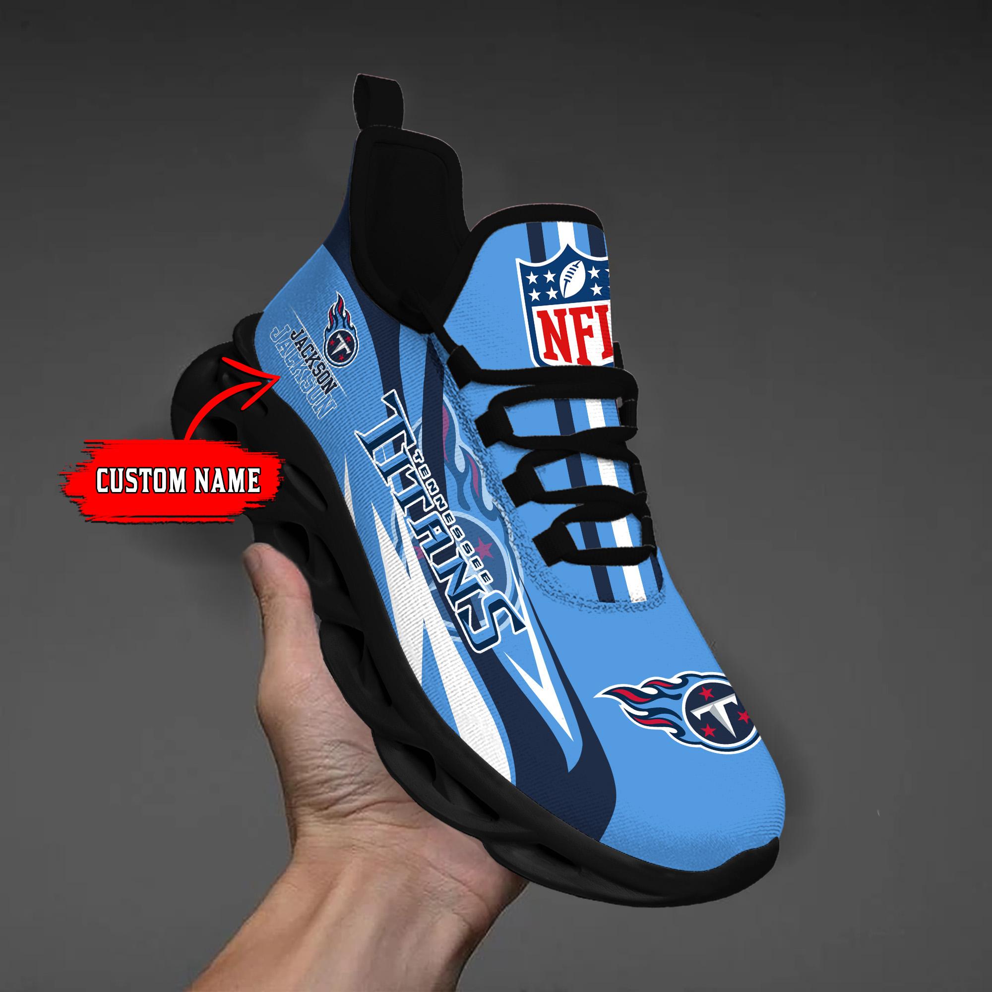 Personalized Tennessee Titans Max Soul Shoes Sneakers for Men And Women – NFL Football Fan Shoes, Team Sneakers - Image 4