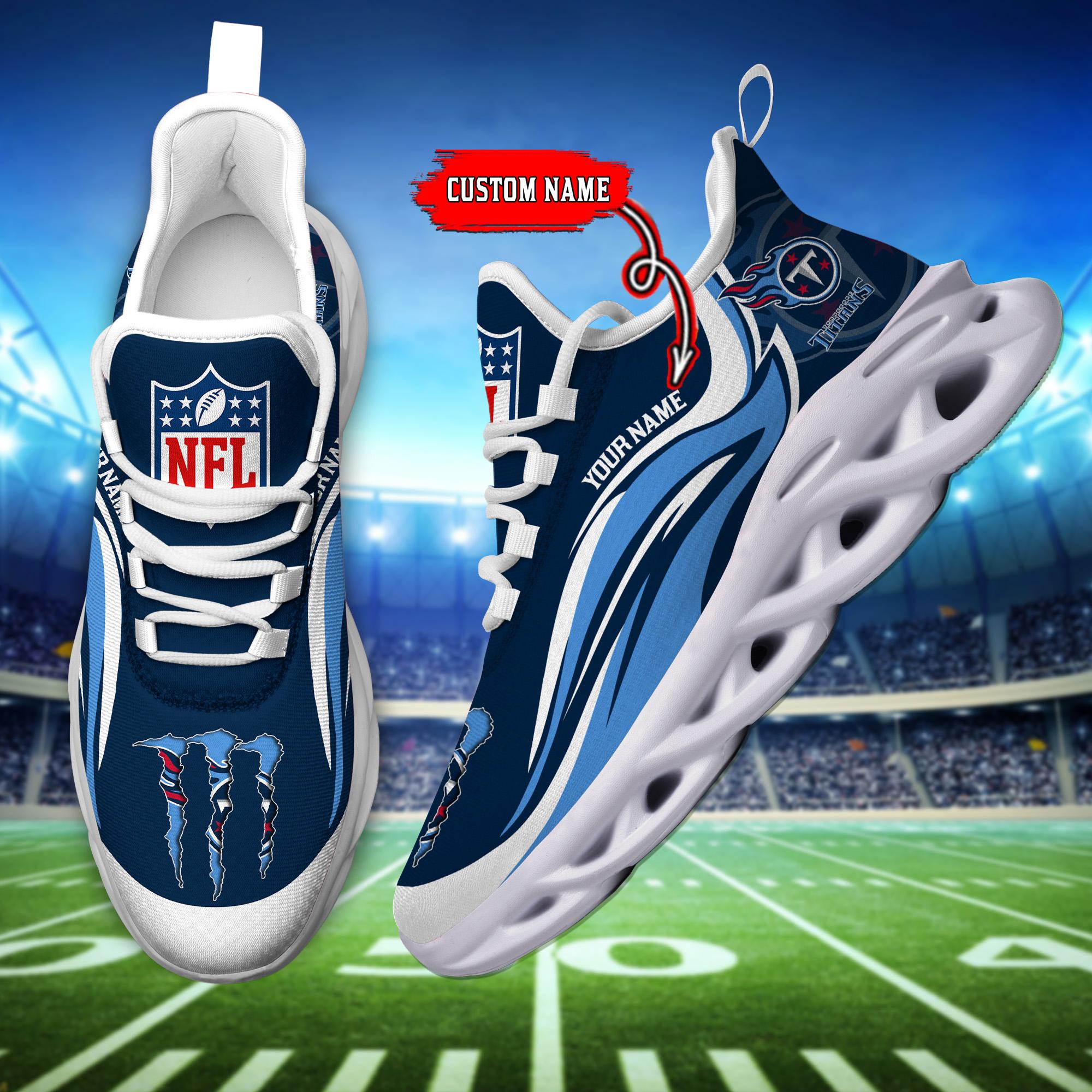 Personalized Tennessee Titans Max Soul Shoes Sneakers for Men And Women – NFL Football Fan Shoes, Team Sneakers