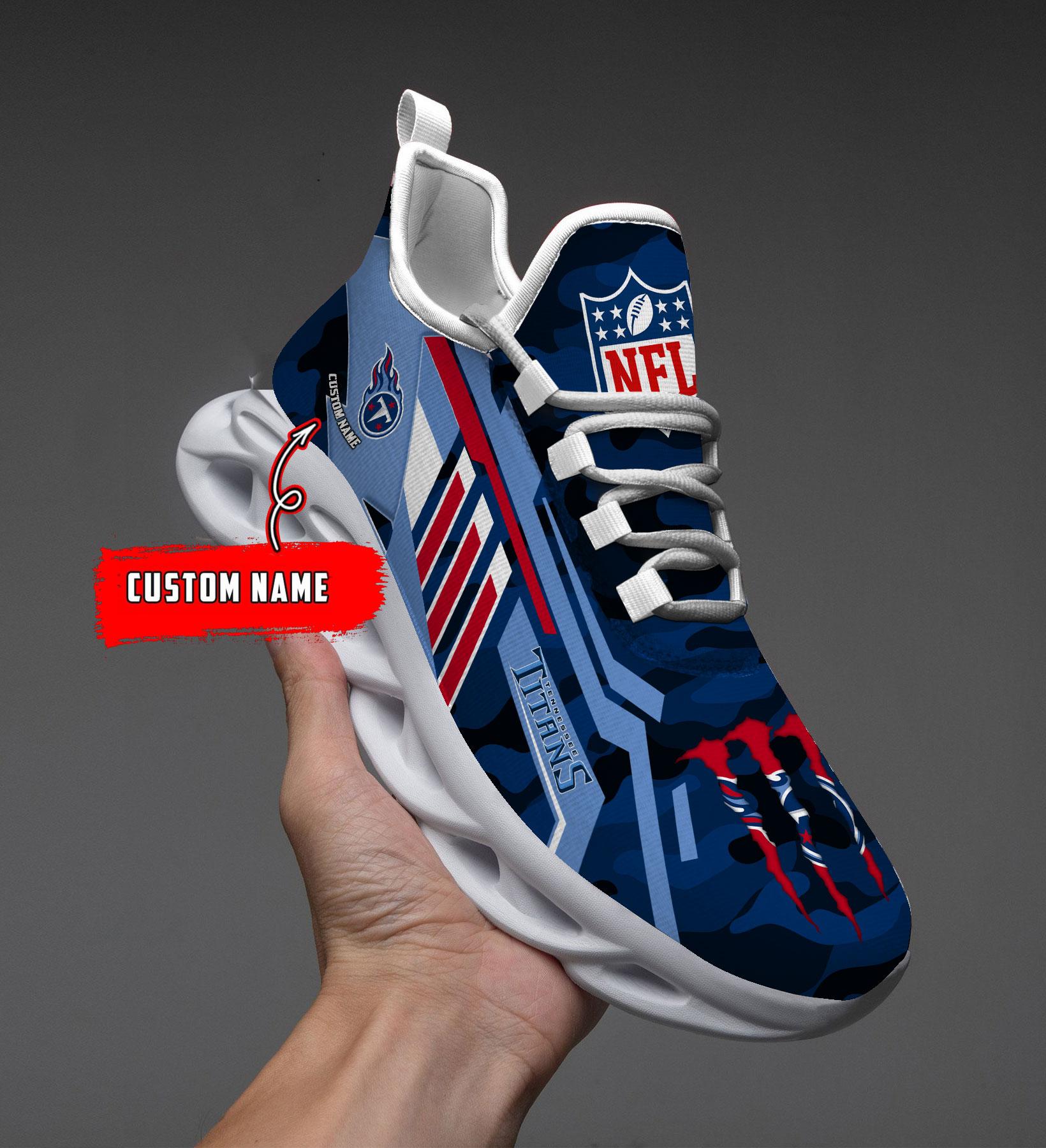 Personalized Tennessee Titans Max Soul Shoes Sneakers for Men And Women – NFL Football Fan Shoes, Team Sneakers
