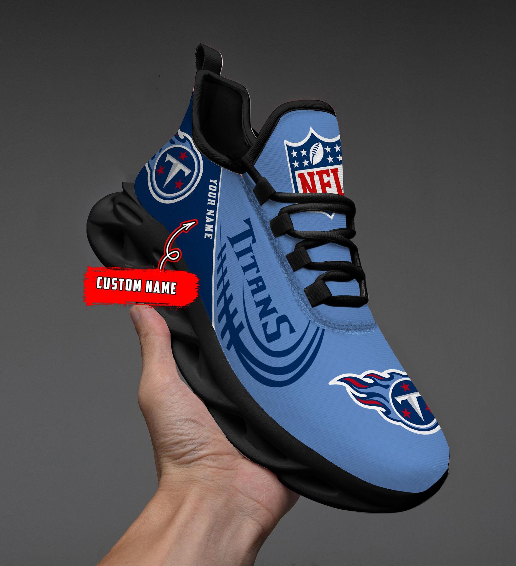 Personalized Tennessee Titans Max Soul Shoes Sneakers for Men And Women – NFL Football Fan Shoes, Team Sneakers