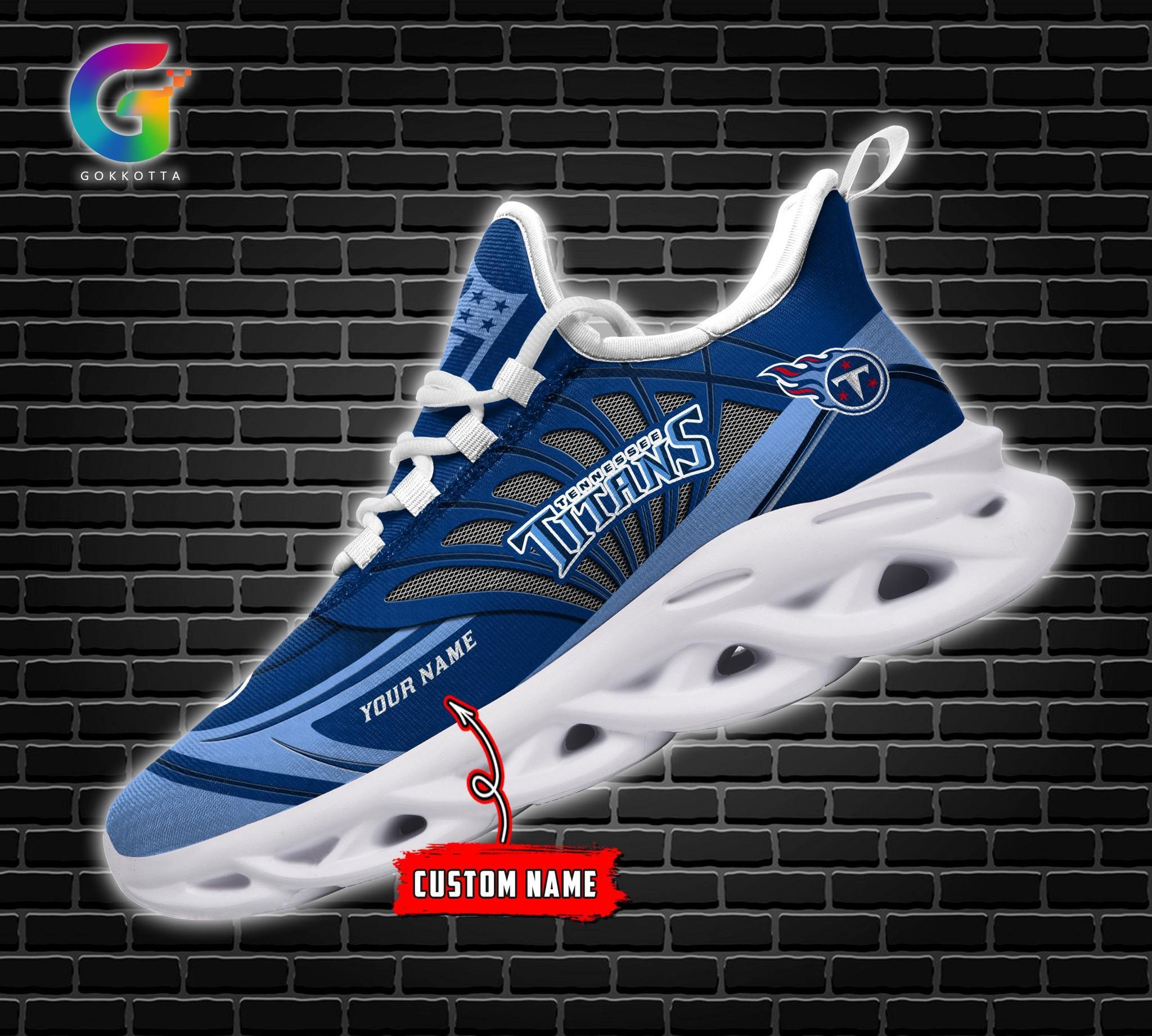 Personalized Tennessee Titans Max Soul Shoes Sneakers for Men And Women – NFL Football Fan Shoes, Team Sneakers
