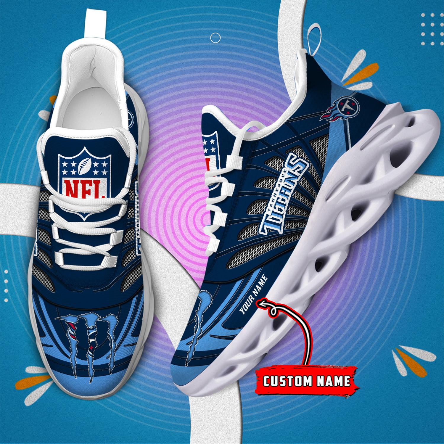 Personalized Tennessee Titans Max Soul Shoes Sneakers for Men And Women – NFL Football Fan Shoes, Team Sneakers - Image 8