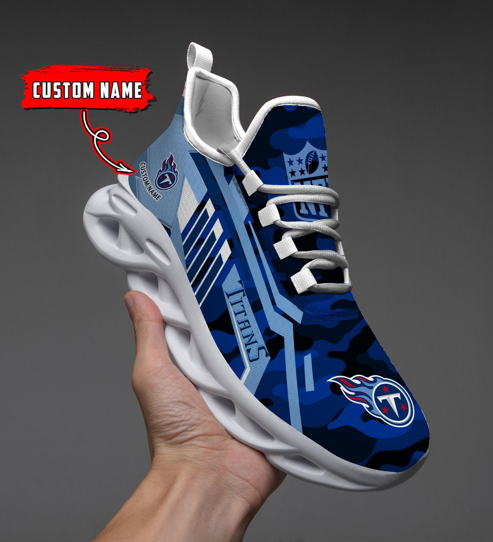 Personalized Tennessee Titans Max Soul Shoes Sneakers for Men And Women – NFL Football Fan Shoes, Team Sneakers