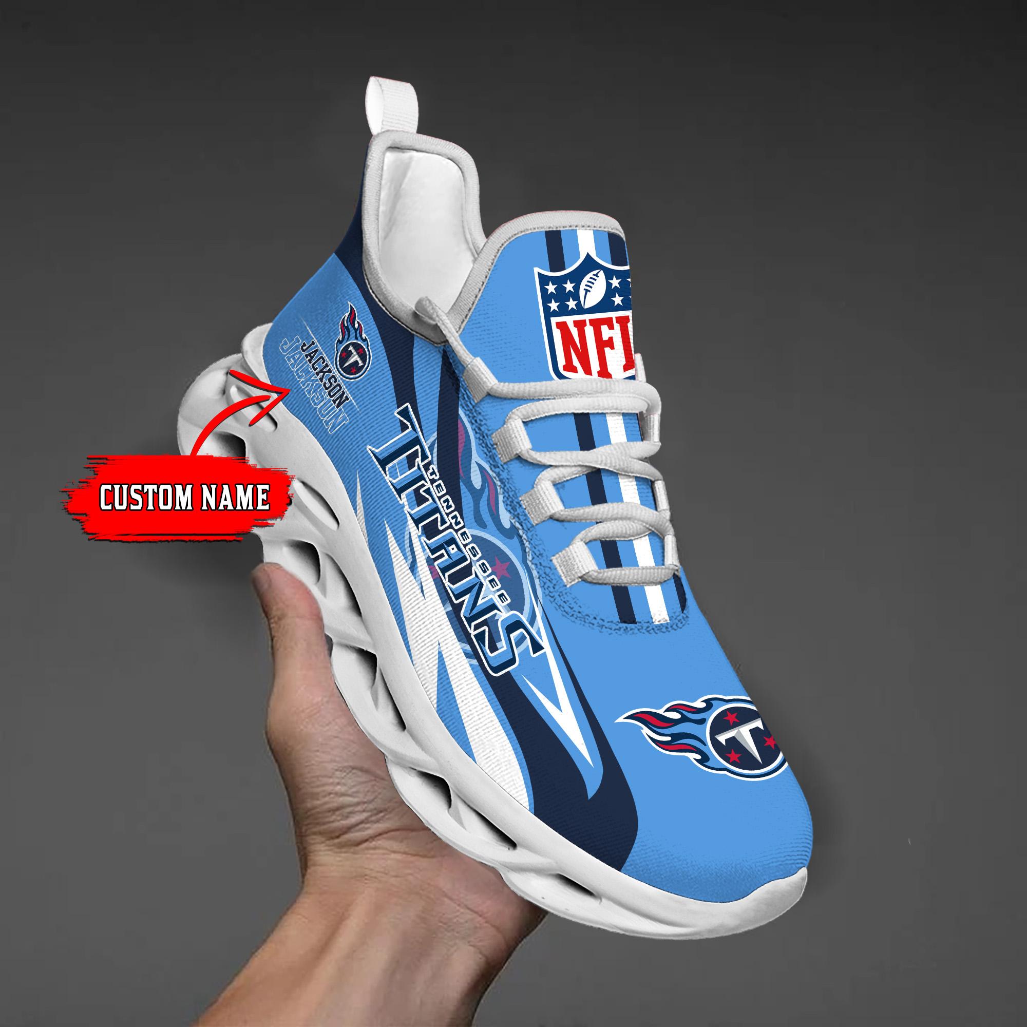 Personalized Tennessee Titans Max Soul Shoes Sneakers for Men And Women – NFL Football Fan Shoes, Team Sneakers
