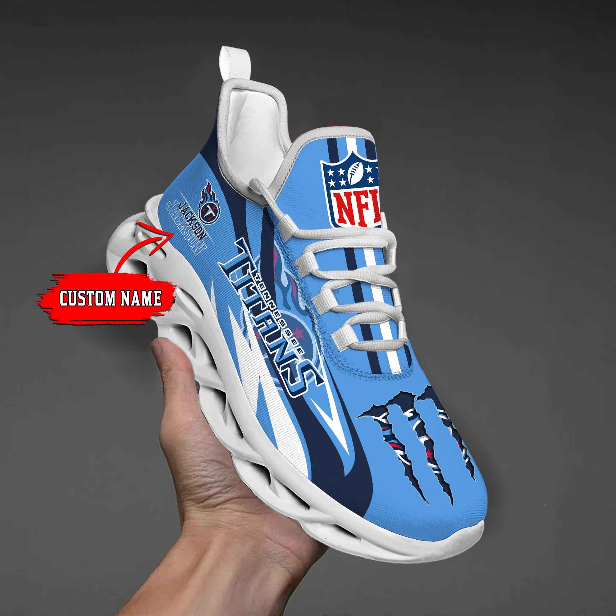 Personalized Tennessee Titans Max Soul Shoes Sneakers for Men And Women – NFL Football Fan Shoes, Team Sneakers