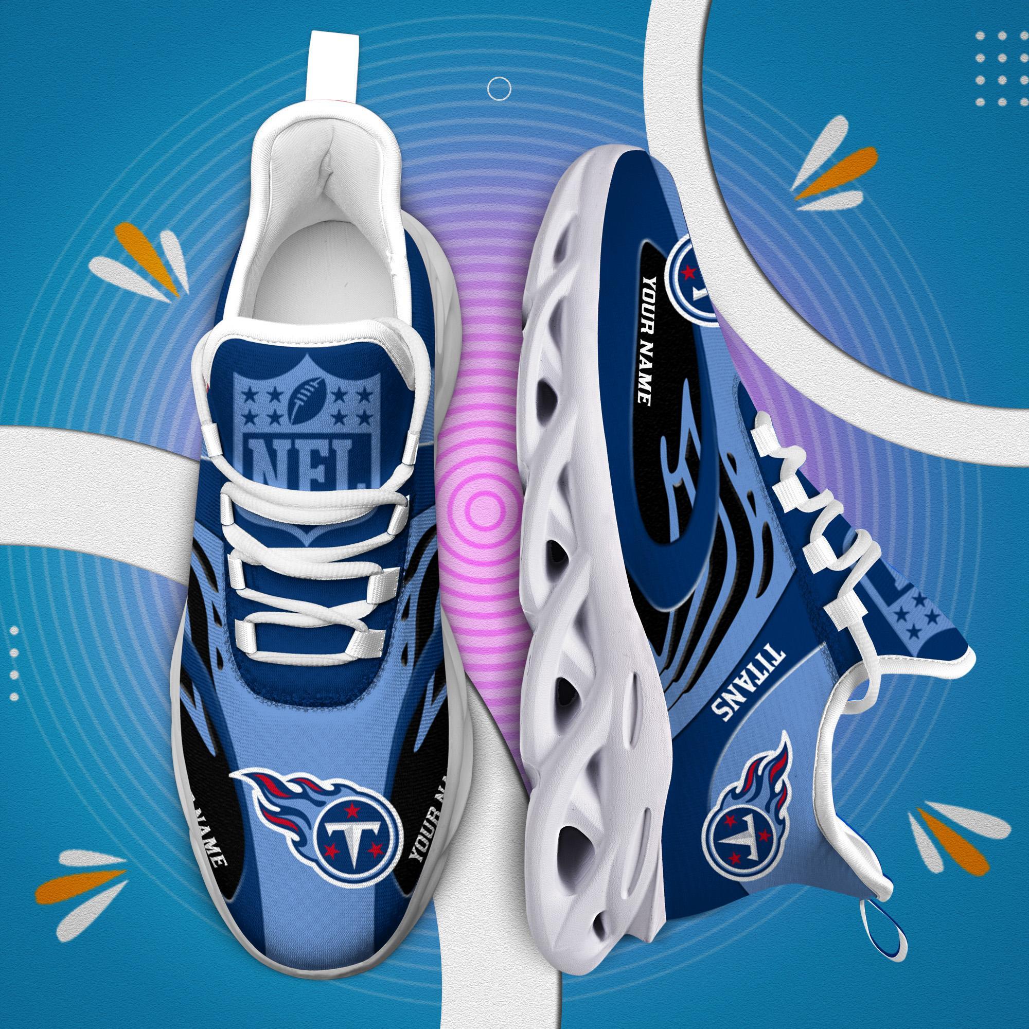 Personalized Tennessee Titans Max Soul Shoes Sneakers for Men And Women – NFL Football Fan Shoes, Team Sneakers