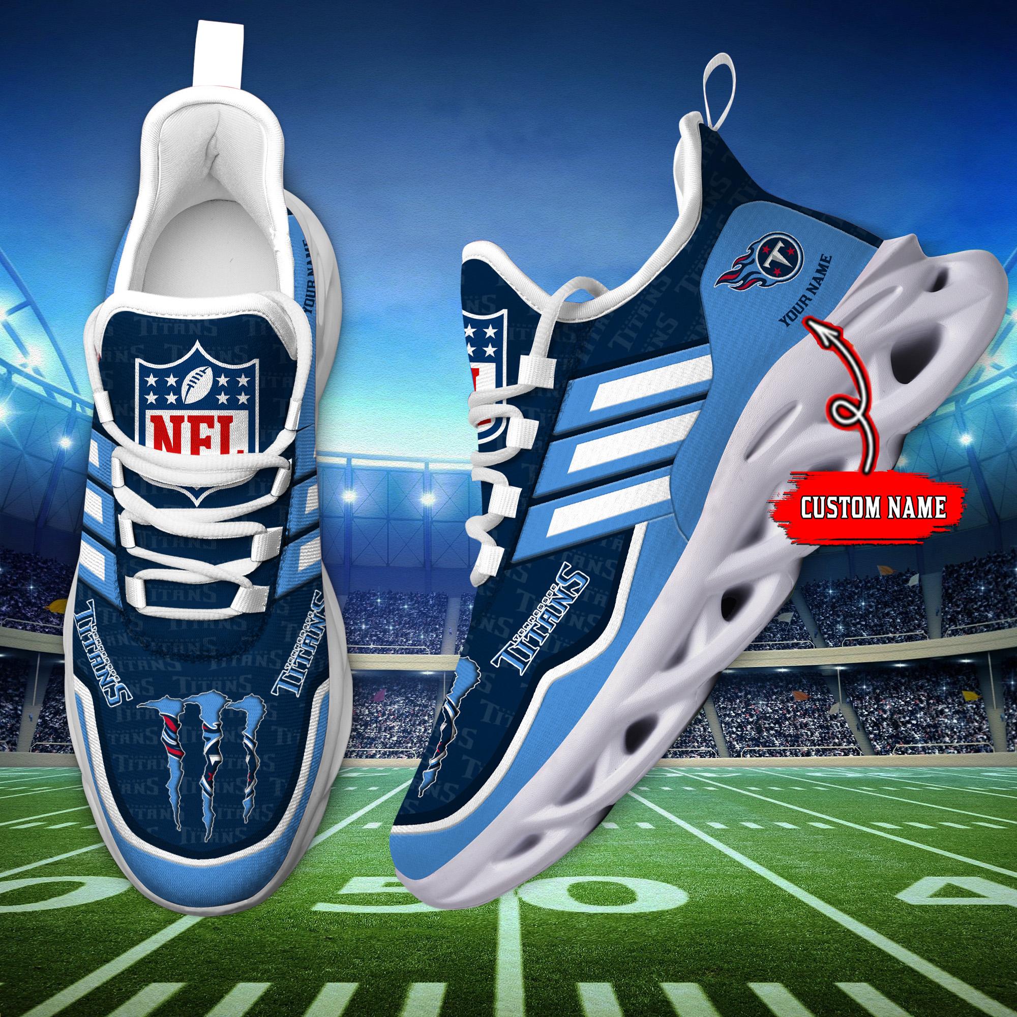 Personalized Tennessee Titans Max Soul Shoes Sneakers for Men And Women – NFL Football Fan Shoes, Team Sneakers