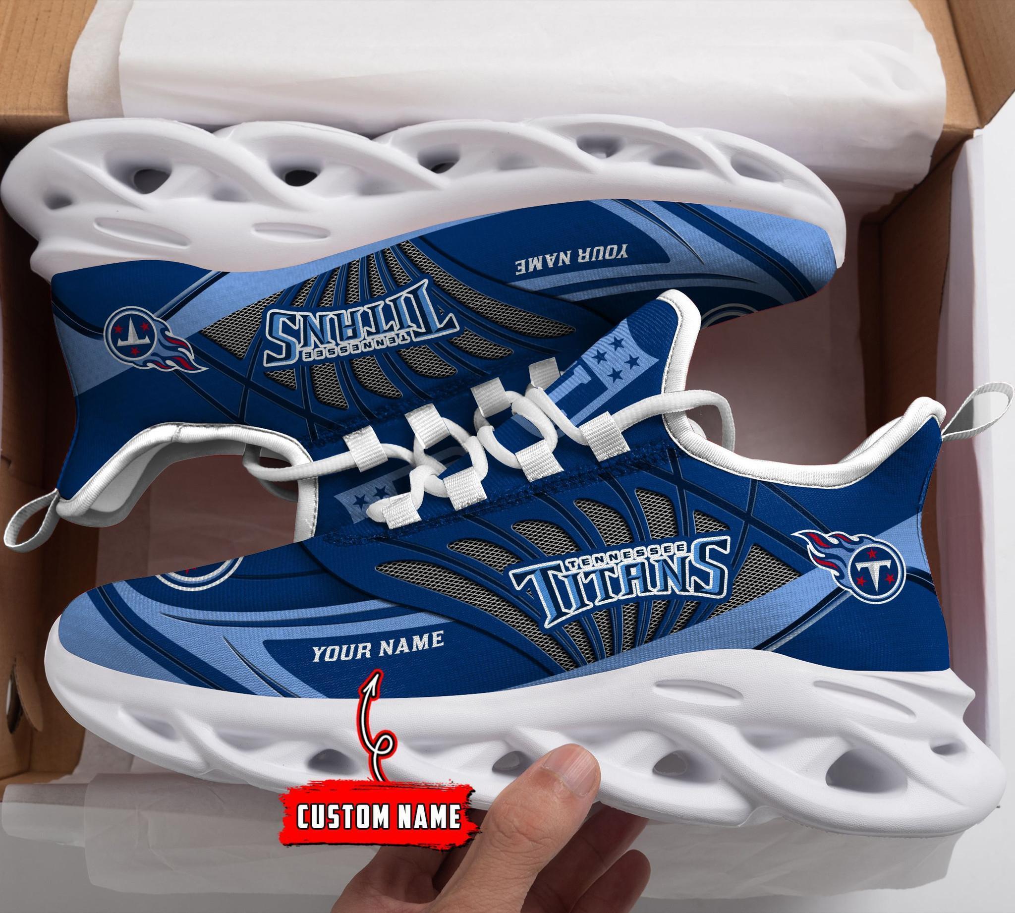 Personalized Tennessee Titans Max Soul Shoes Sneakers for Men And Women – NFL Football Fan Shoes, Team Sneakers