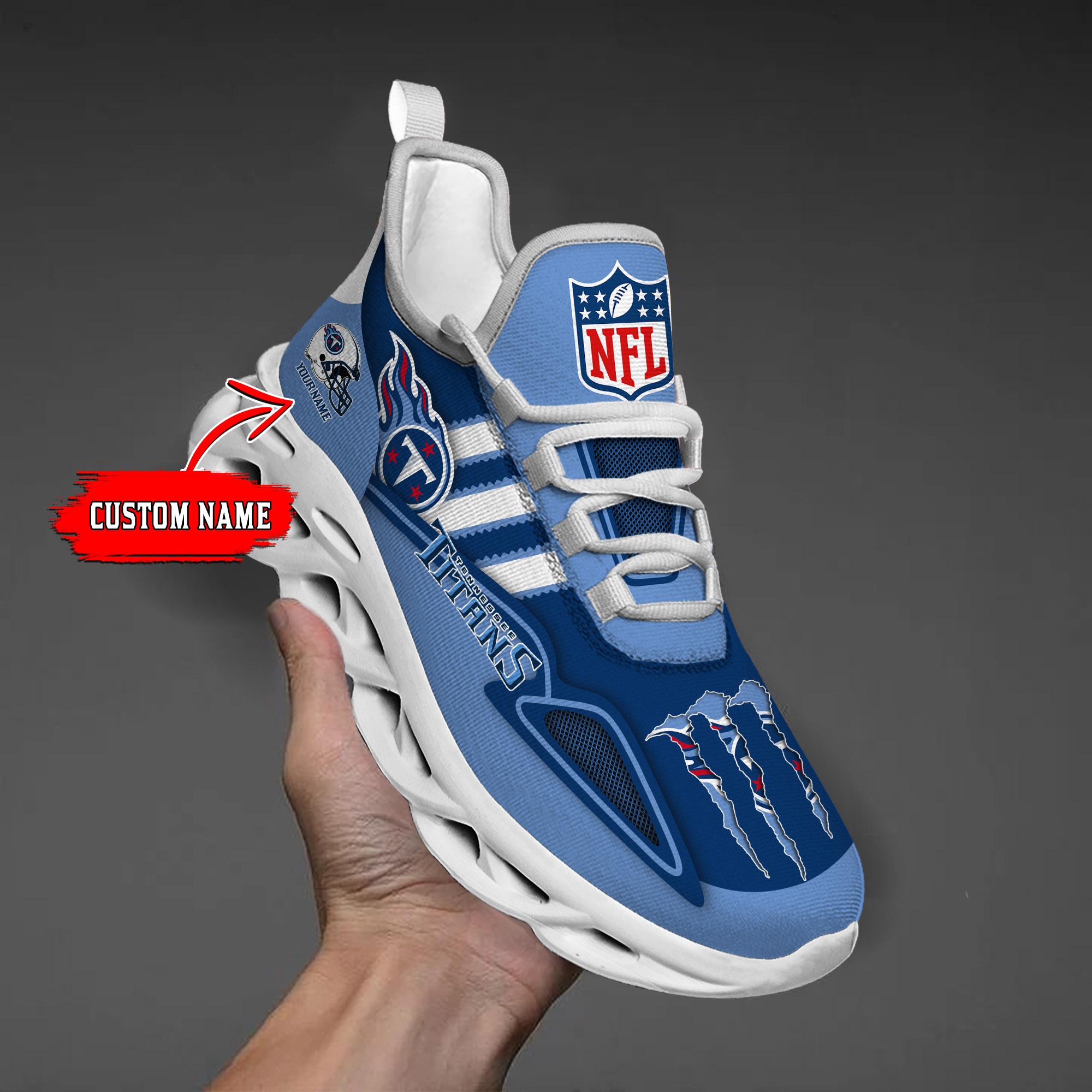 Personalized Tennessee Titans Max Soul Shoes Sneakers for Men And Women – NFL Football Fan Shoes, Team Sneakers