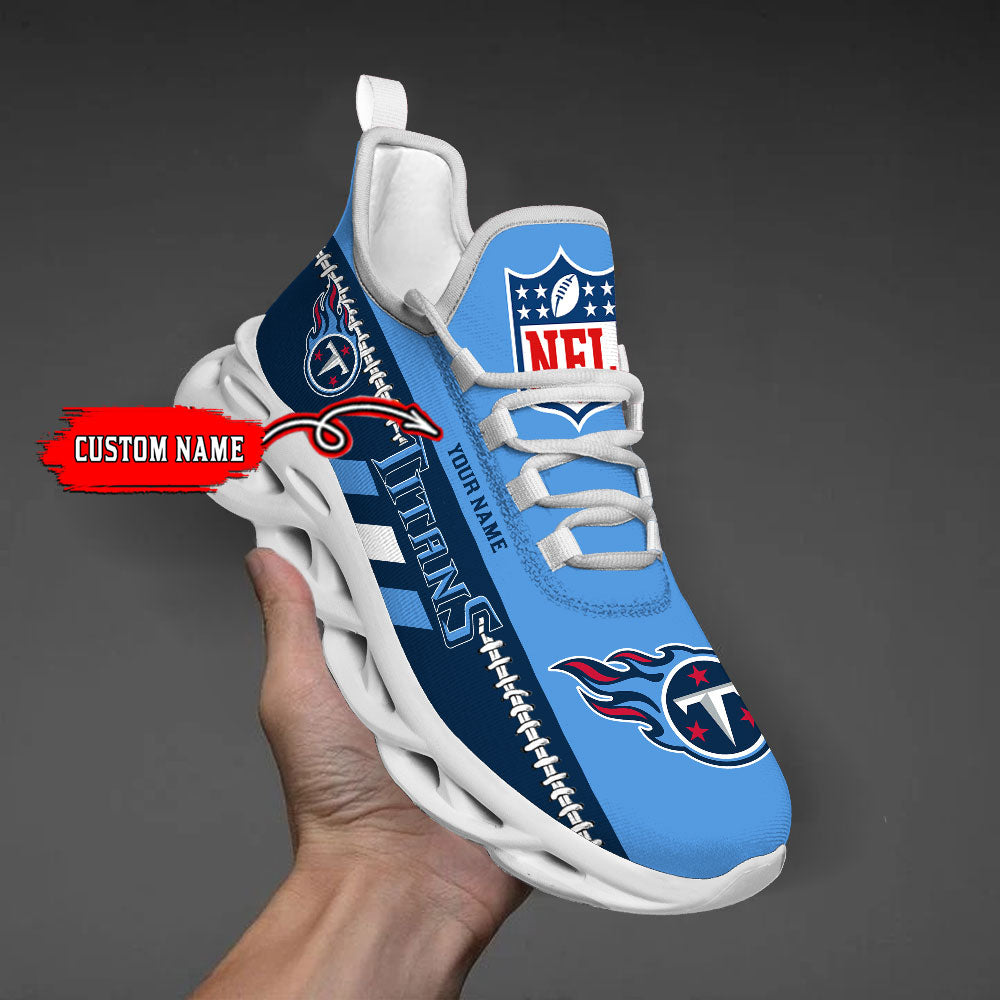 Personalized Tennessee Titans Max Soul Shoes Sneakers for Men And Women – NFL Football Fan Shoes, Team Sneakers