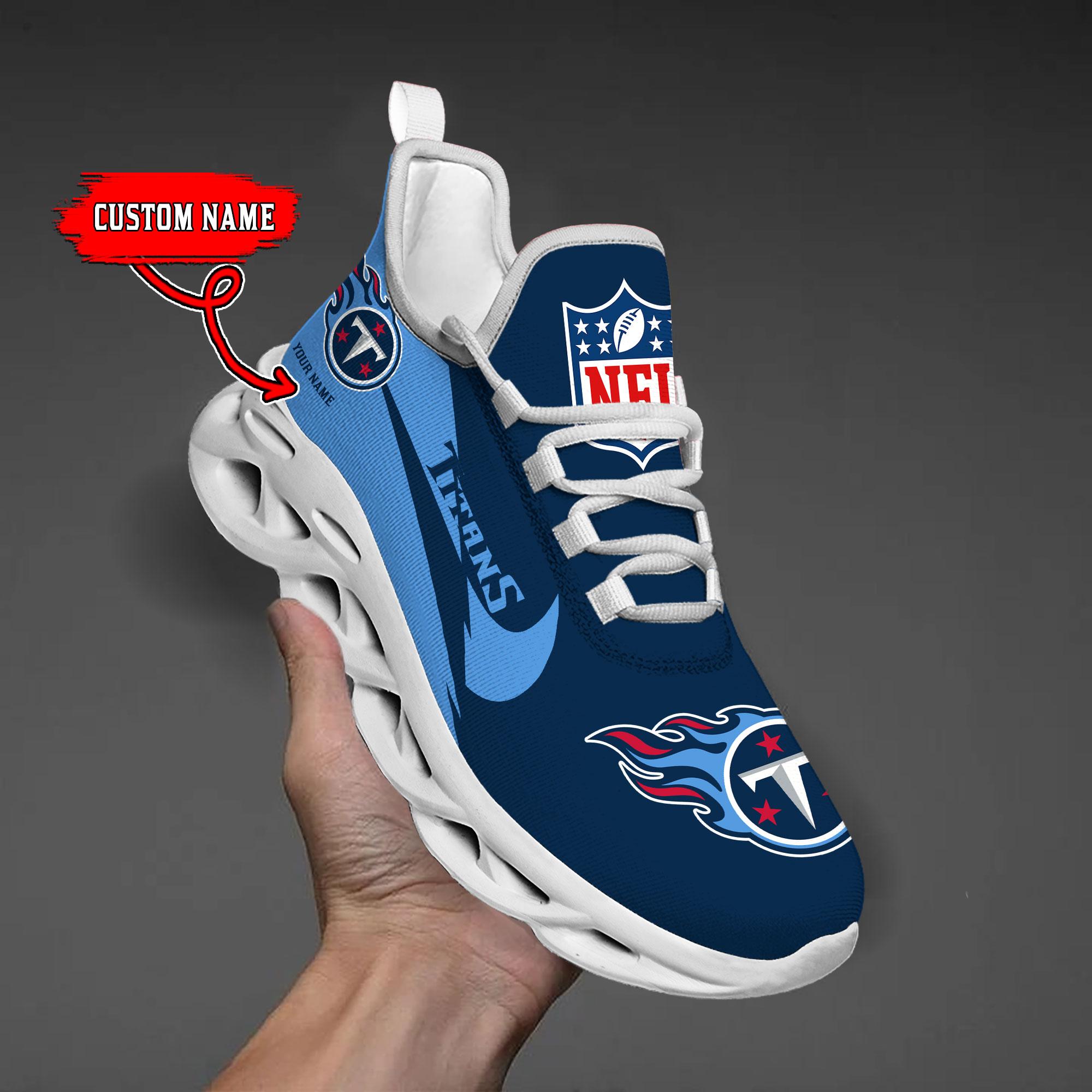Personalized Tennessee Titans Max Soul Shoes Sneakers for Men And Women – NFL Football Fan Shoes, Team Sneakers