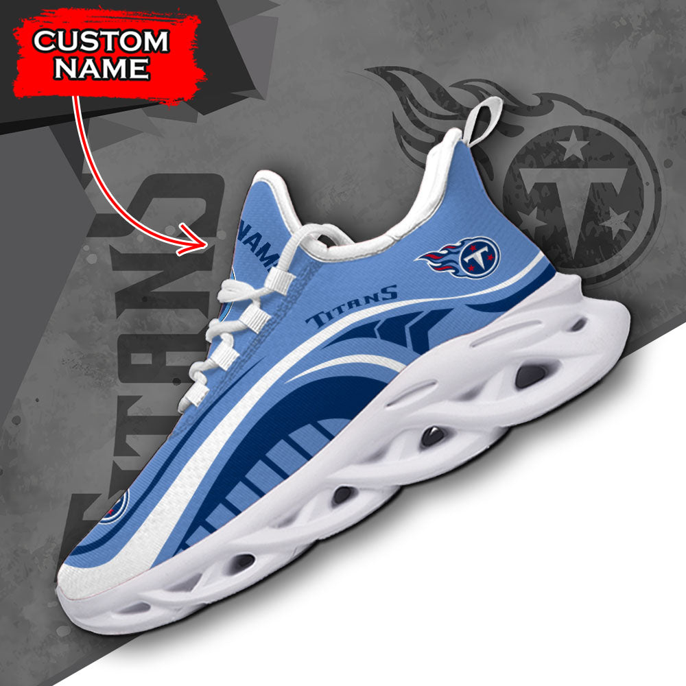Personalized Tennessee Titans NFL Max Soul Shoes Sneakers for Men And Women – NFL Football Fan Shoes, Team Sneakers