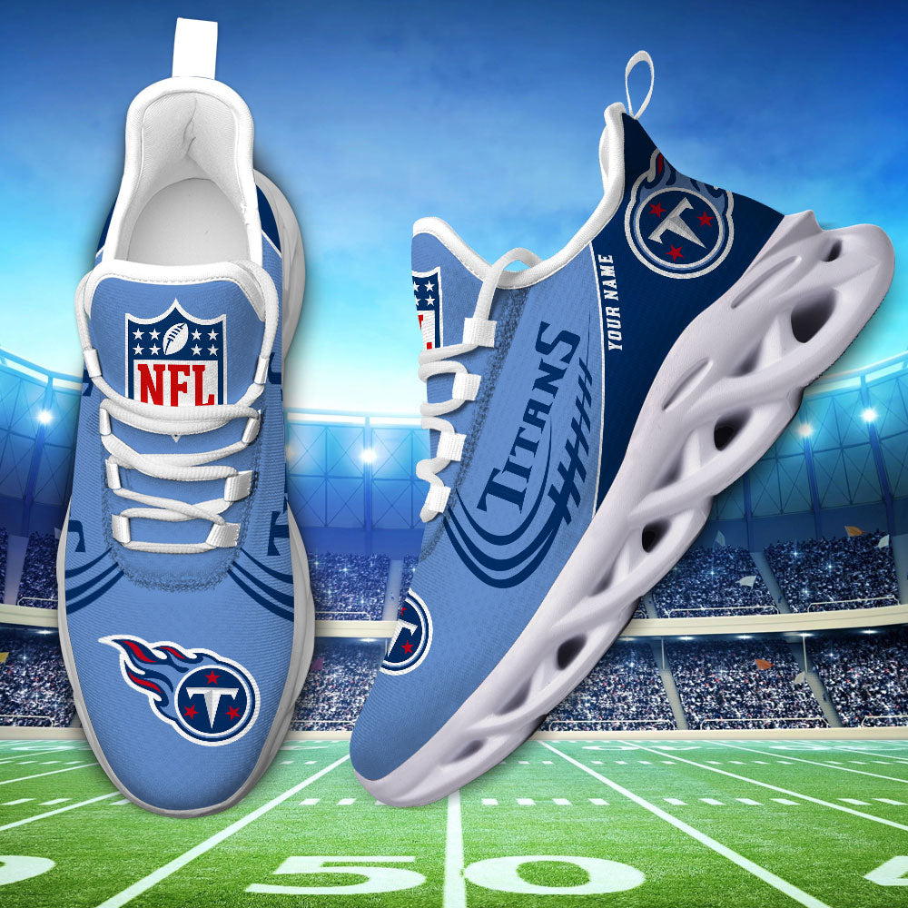 Personalized Tennessee Titans NFL Max Soul Shoes Sneakers for Men And Women – NFL Football Fan Shoes, Team Sneakers - Image 3