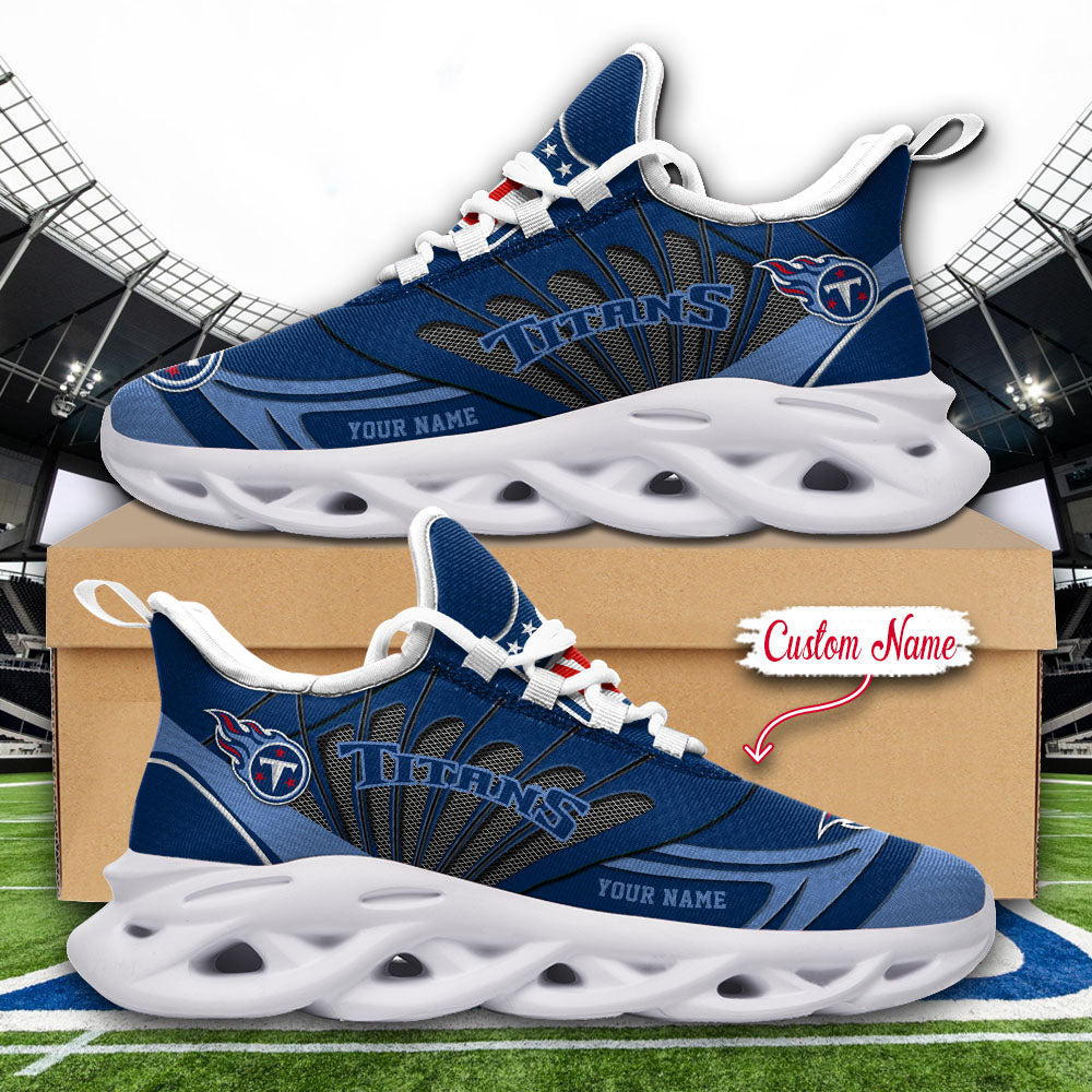 Personalized Tennessee Titans NFL Max Soul Shoes Sneakers for Men And Women – NFL Football Fan Shoes, Team Sneakers
