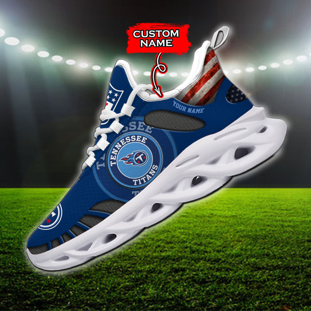 Personalized Tennessee Titans NFL Max Soul Shoes Sneakers for Men And Women – NFL Football Fan Shoes, Team Sneakers