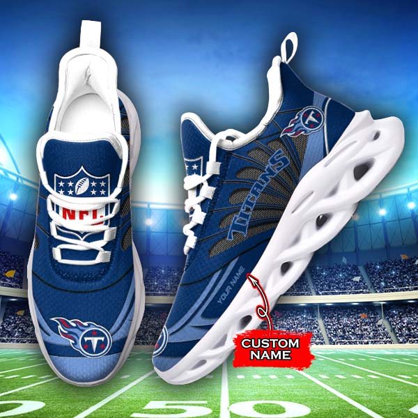 Personalized Tennessee Titans NFL Max Soul Shoes Sneakers for Men And Women – NFL Football Fan Shoes, Team Sneakers