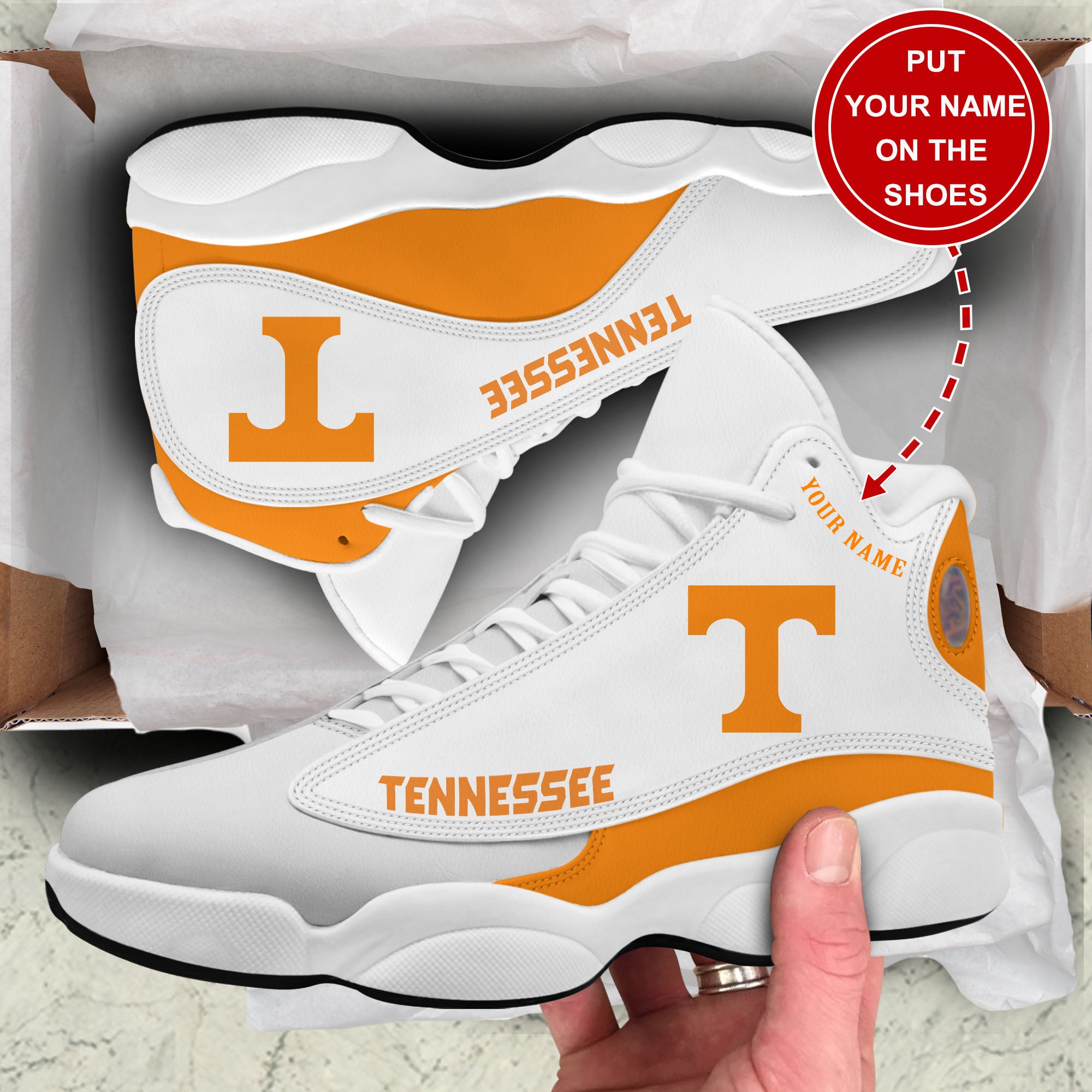 Personalized Tennessee Volunteers JD13 Sneakers Shoes for Men & Women | Custom Fan Gift